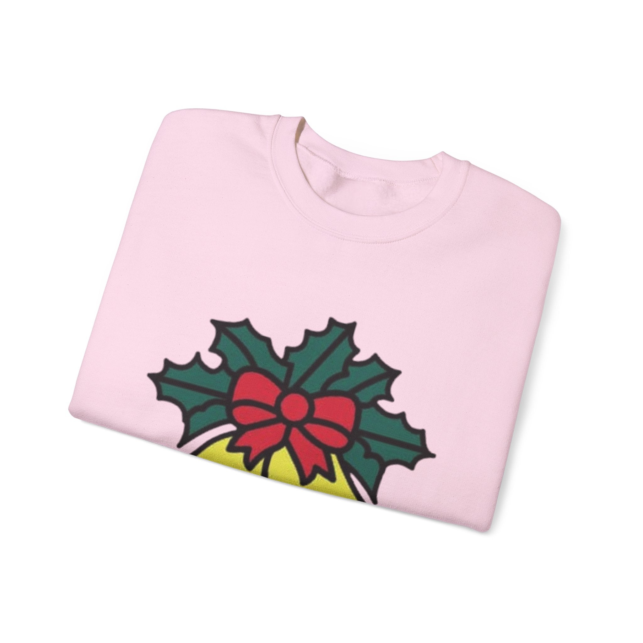 Festive Holiday Bells & Holly Unisex Heavy Blend™ Crewneck Sweatshirt