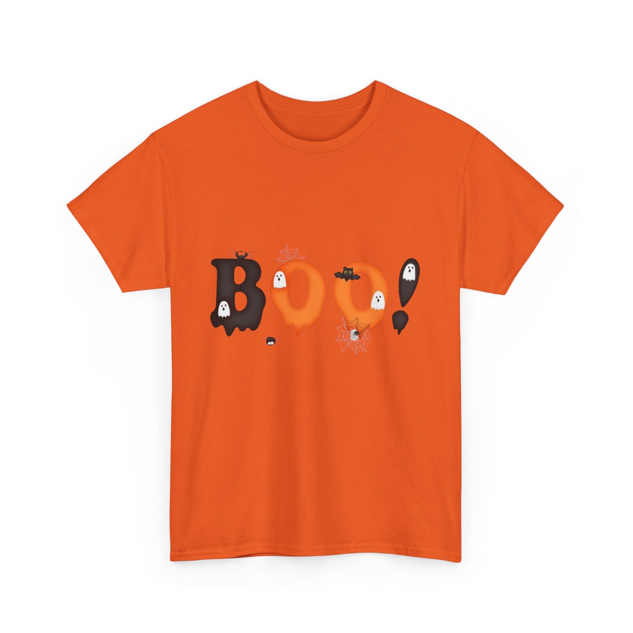 Halloween BOO! Unisex Short Sleeve Heavy Cotton T-Shirt