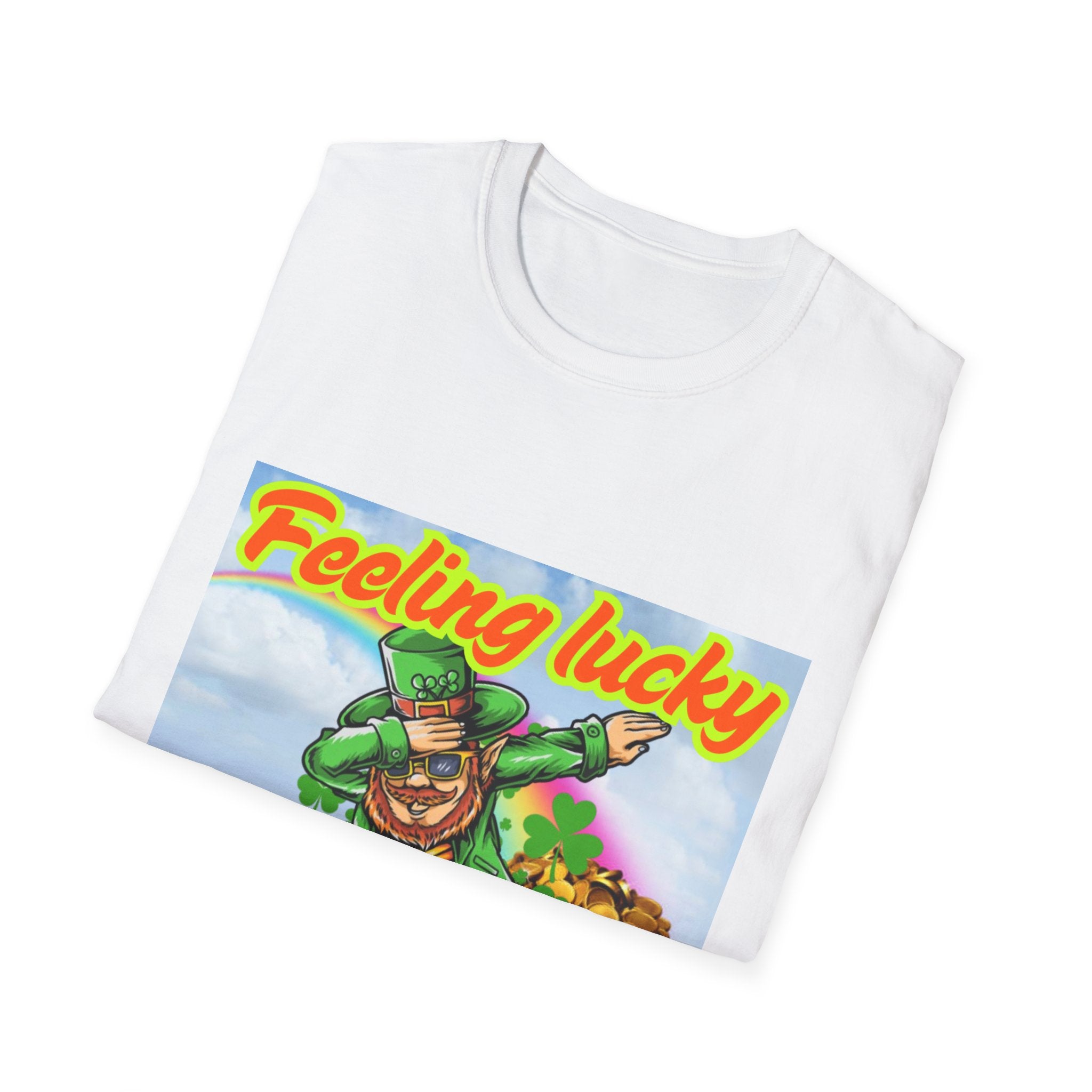Feeling Lucky And Ready To Groove! Unisex Softstyle T-Shirt