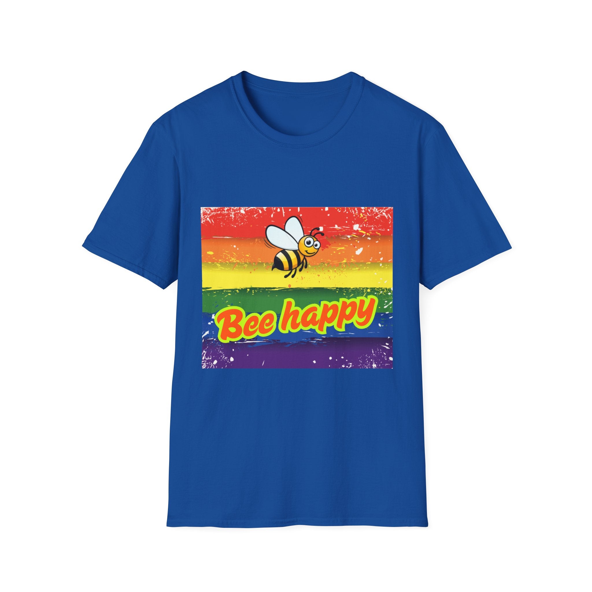 Bee Happy Unisex Softstyle T-Shirt