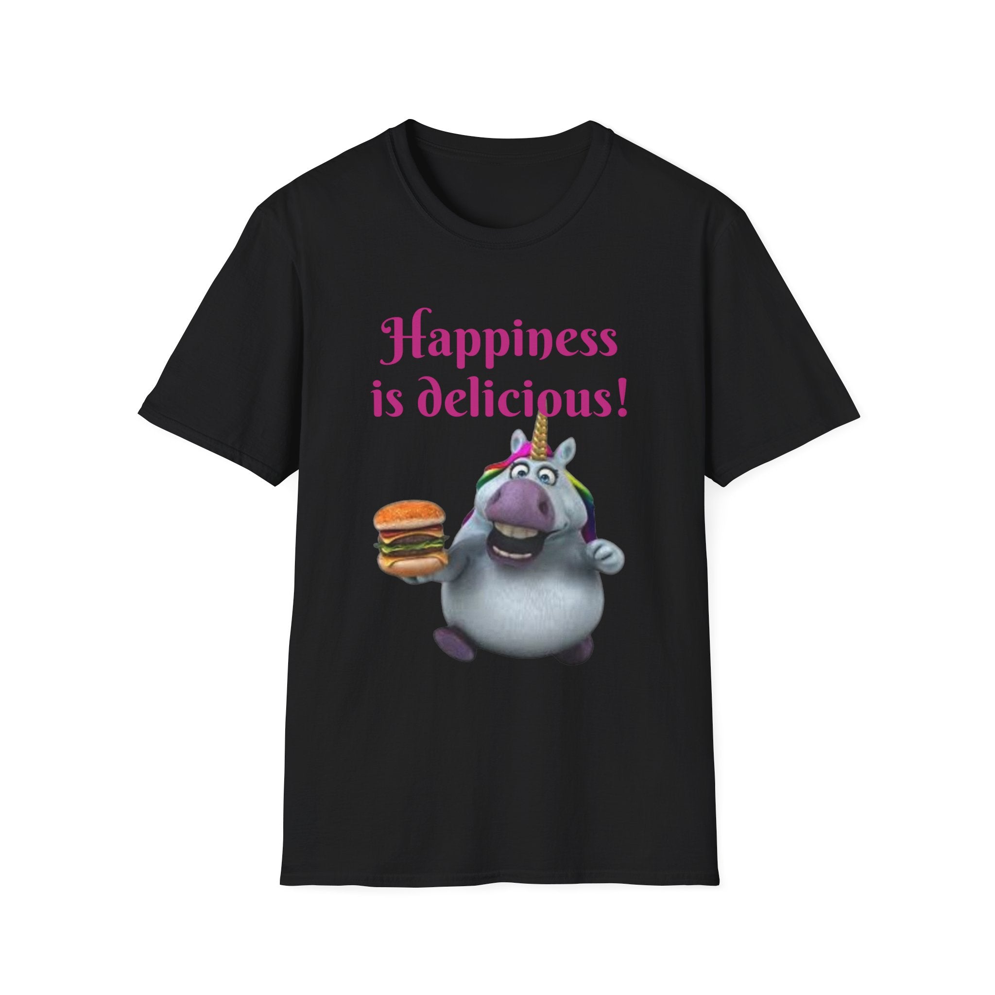 Happiness Is Delicious Unicorn Unisex Softstyle T-Shirt