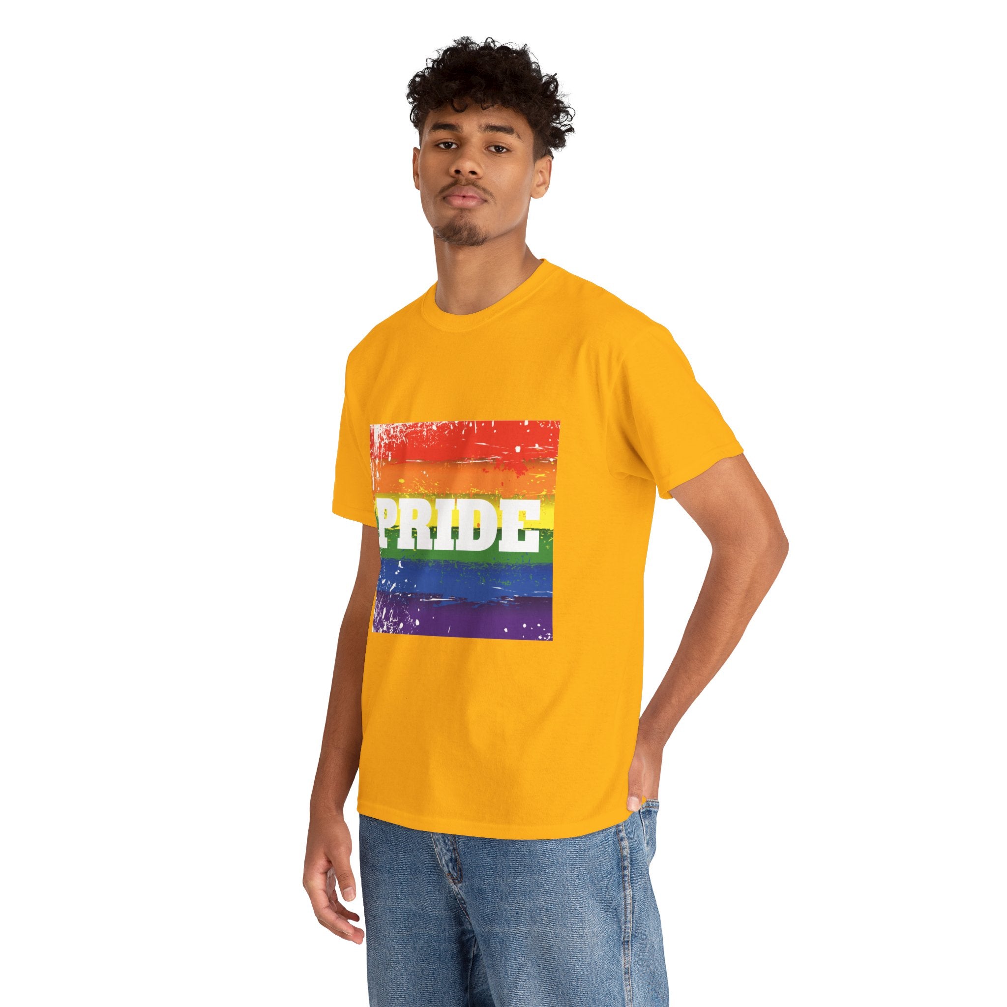 Pride Rainbow Unisex Heavy Cotton T-Shirt