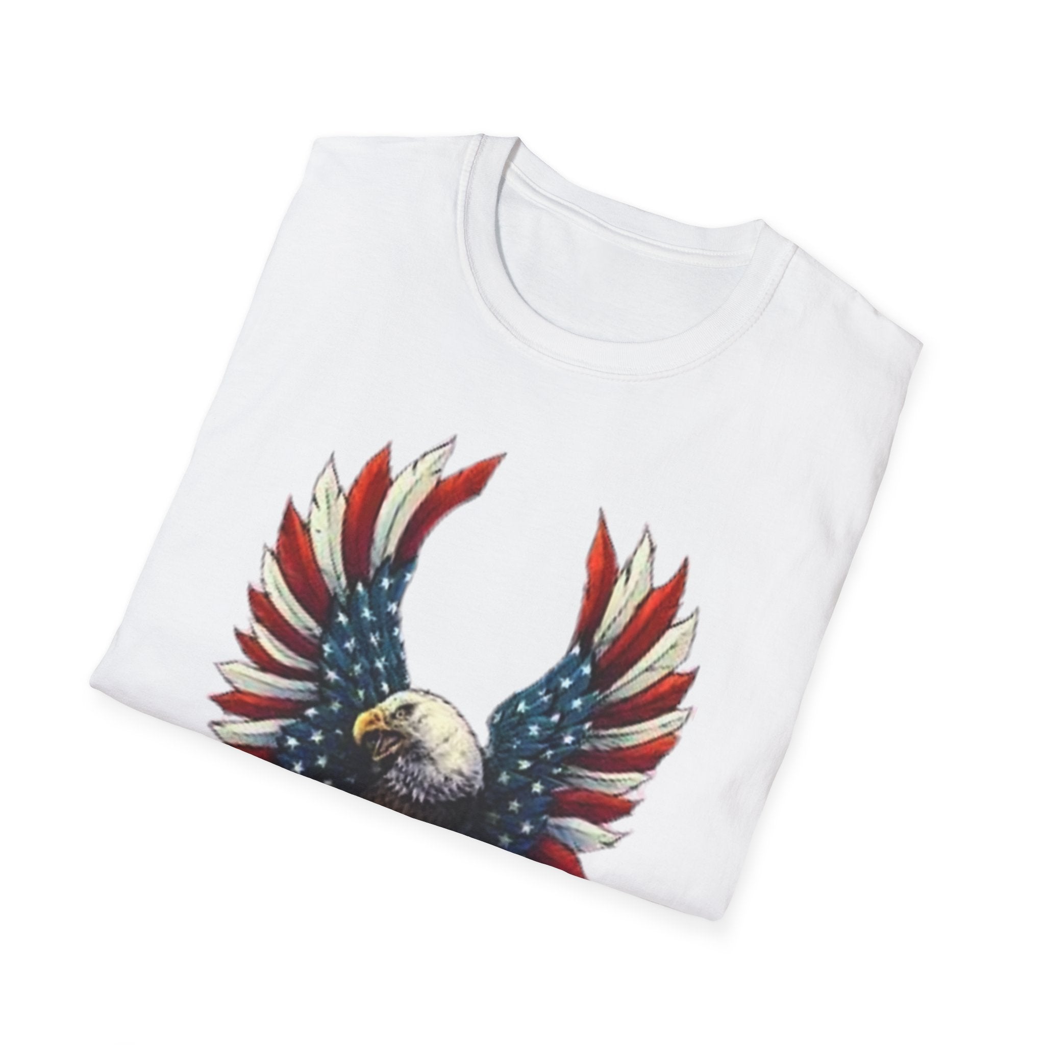 Patriotic Eagle Unisex Softstyle T-Shirt