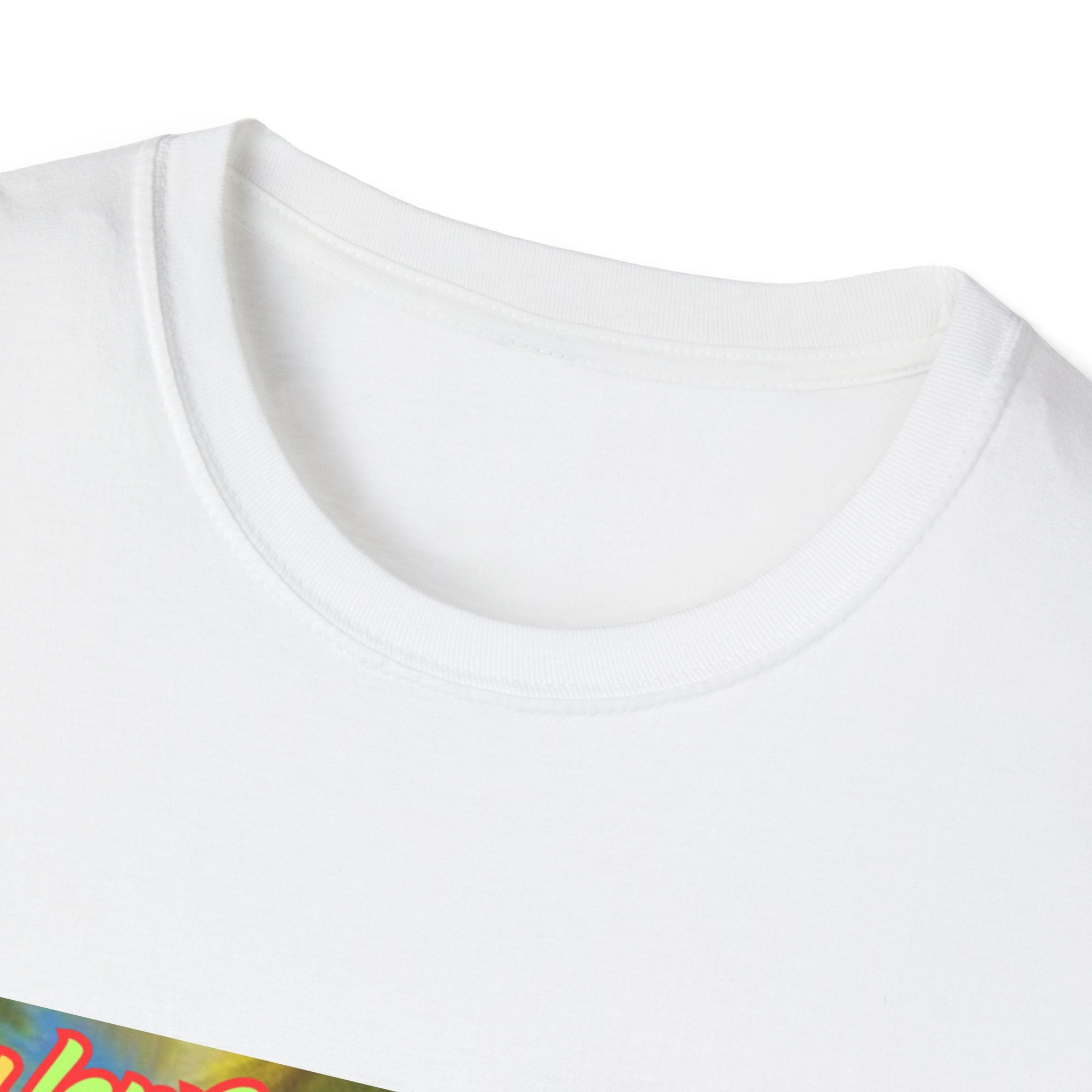 Lucky Leprechaun Enjoying Tropical Fruitiness! Unisex Softstyle T-Shirt