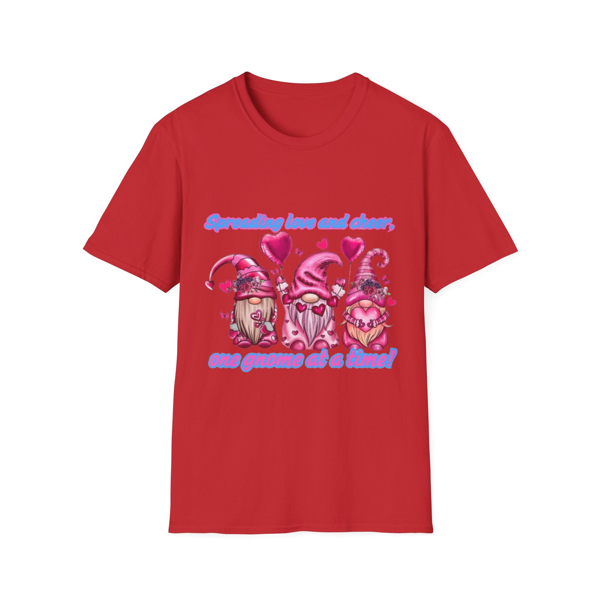 Spreading Love And Cheer One Gnome At A Time Unisex Softstyle T-Shirt