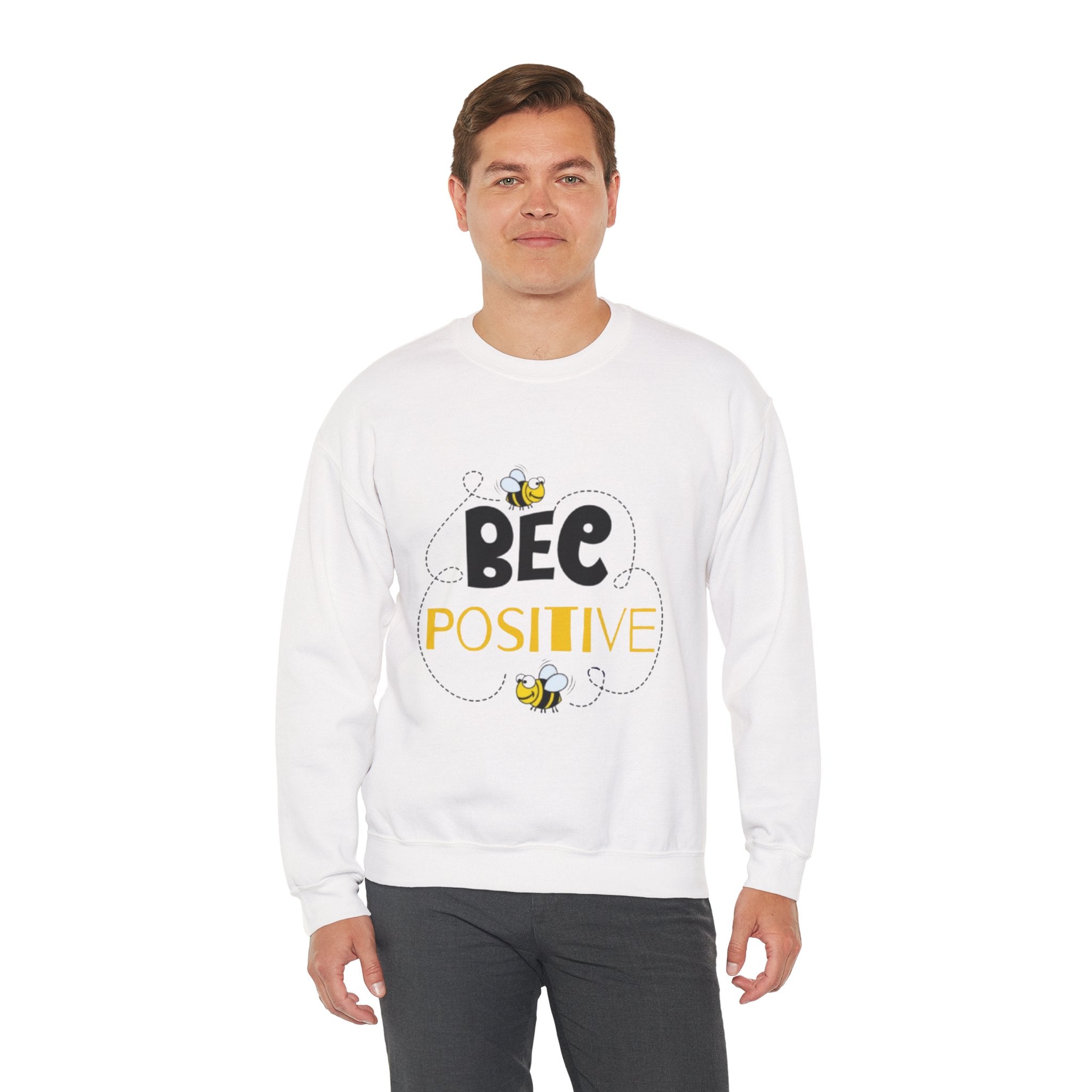 Bee Positive Unisex Heavy Blend™ Crewneck Sweatshirt