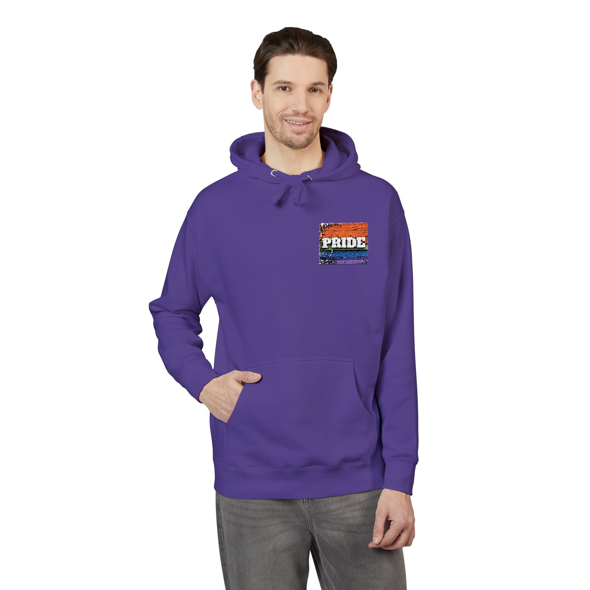 Pride Rainbow Unisex Fleece Hoodie