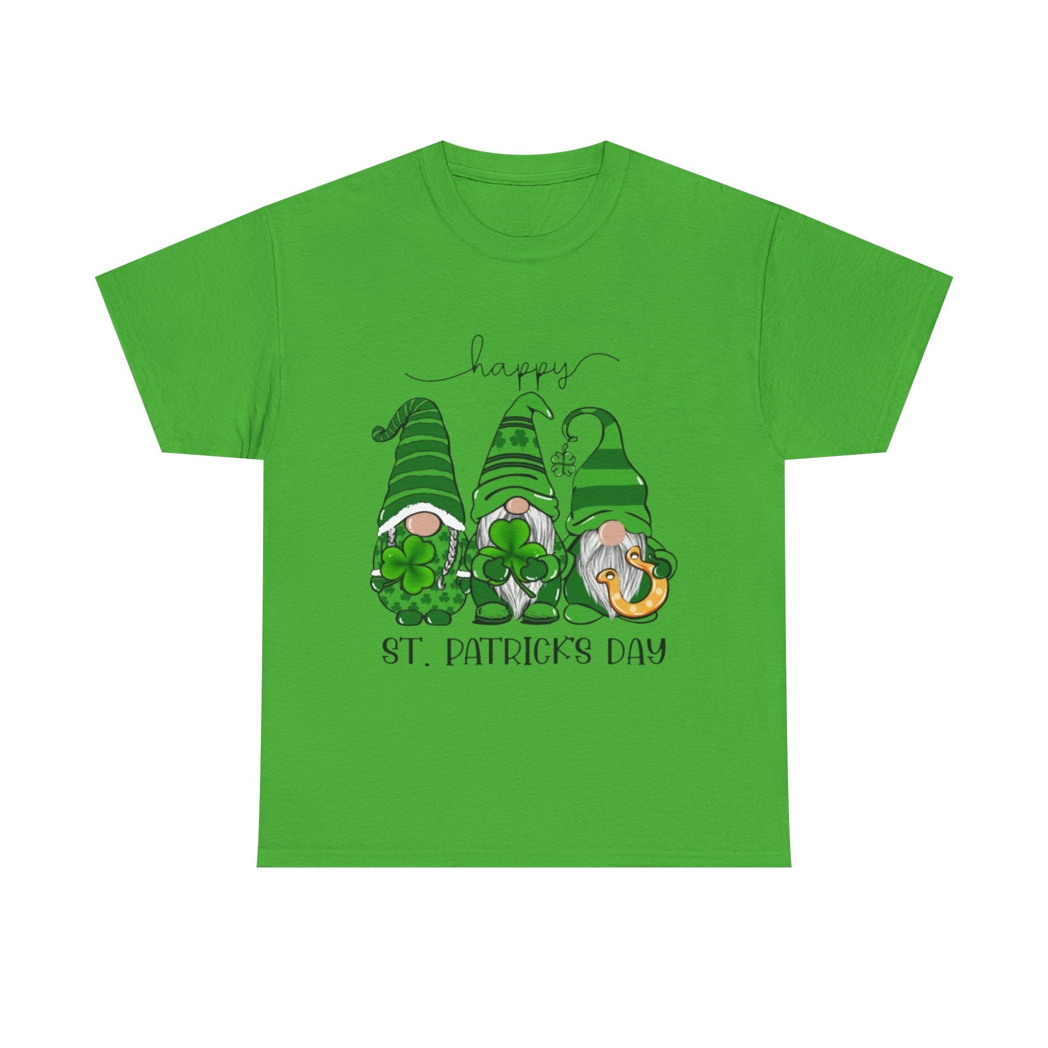 Happy St. Patrick’s Day Gnome Unisex Heavy Cotton T-Shirt