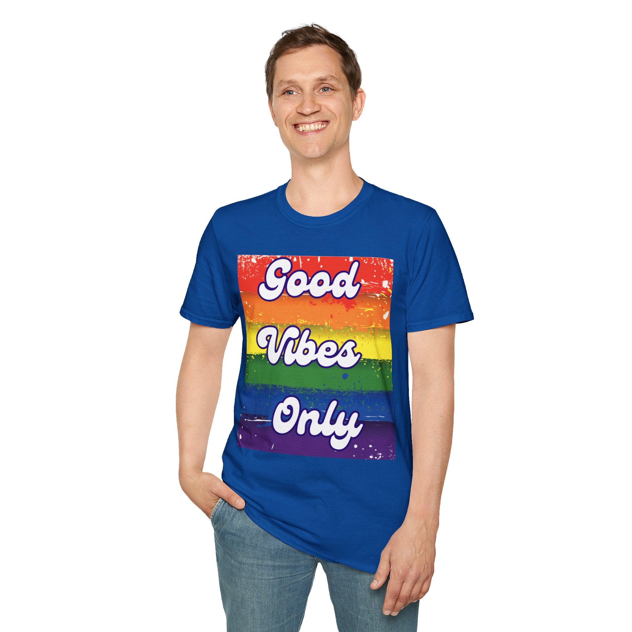 Good Vibes Only White Unisex Softstyle T-Shirt