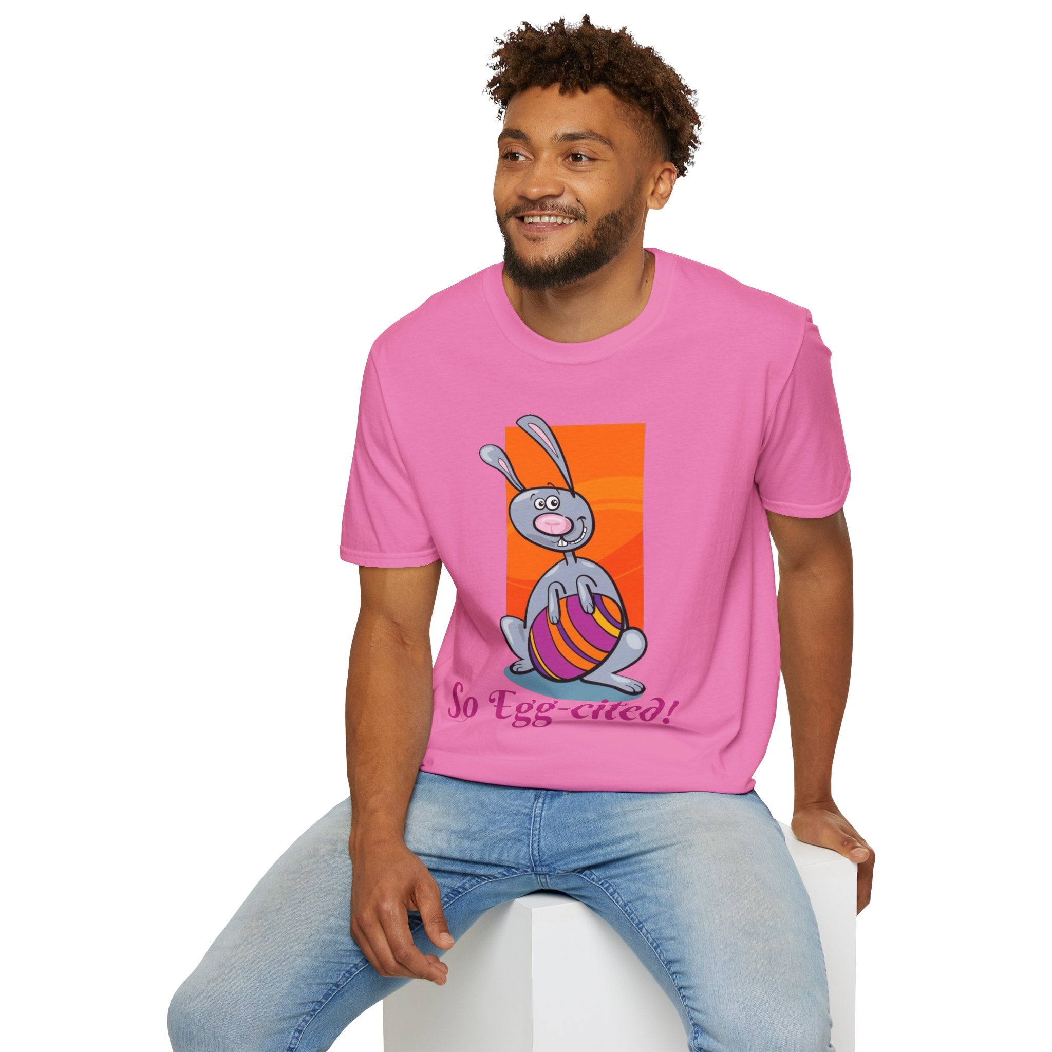 So Egg-cited Bunny Unisex Softstyle T-Shirt