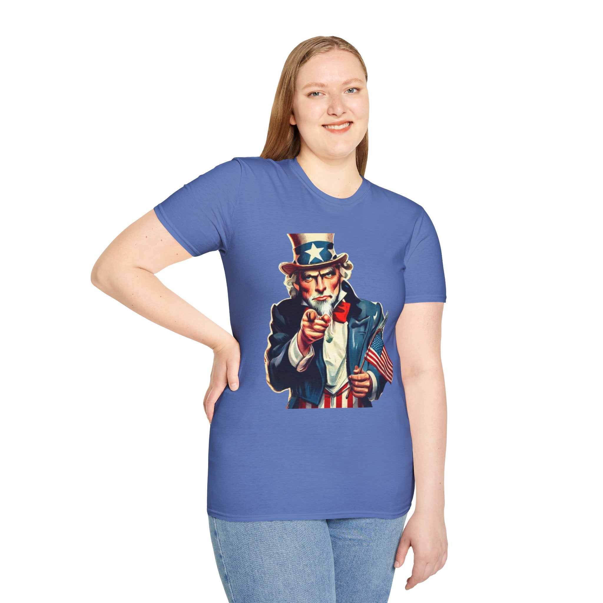 Patriotic Uncle Sam Unisex Softstyle T-Shirt