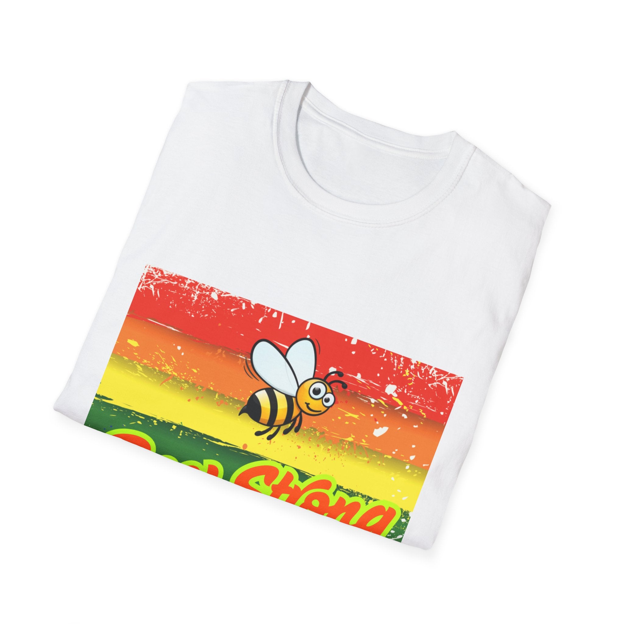 Bee Strong Rainbow Unisex Softstyle T-Shirt