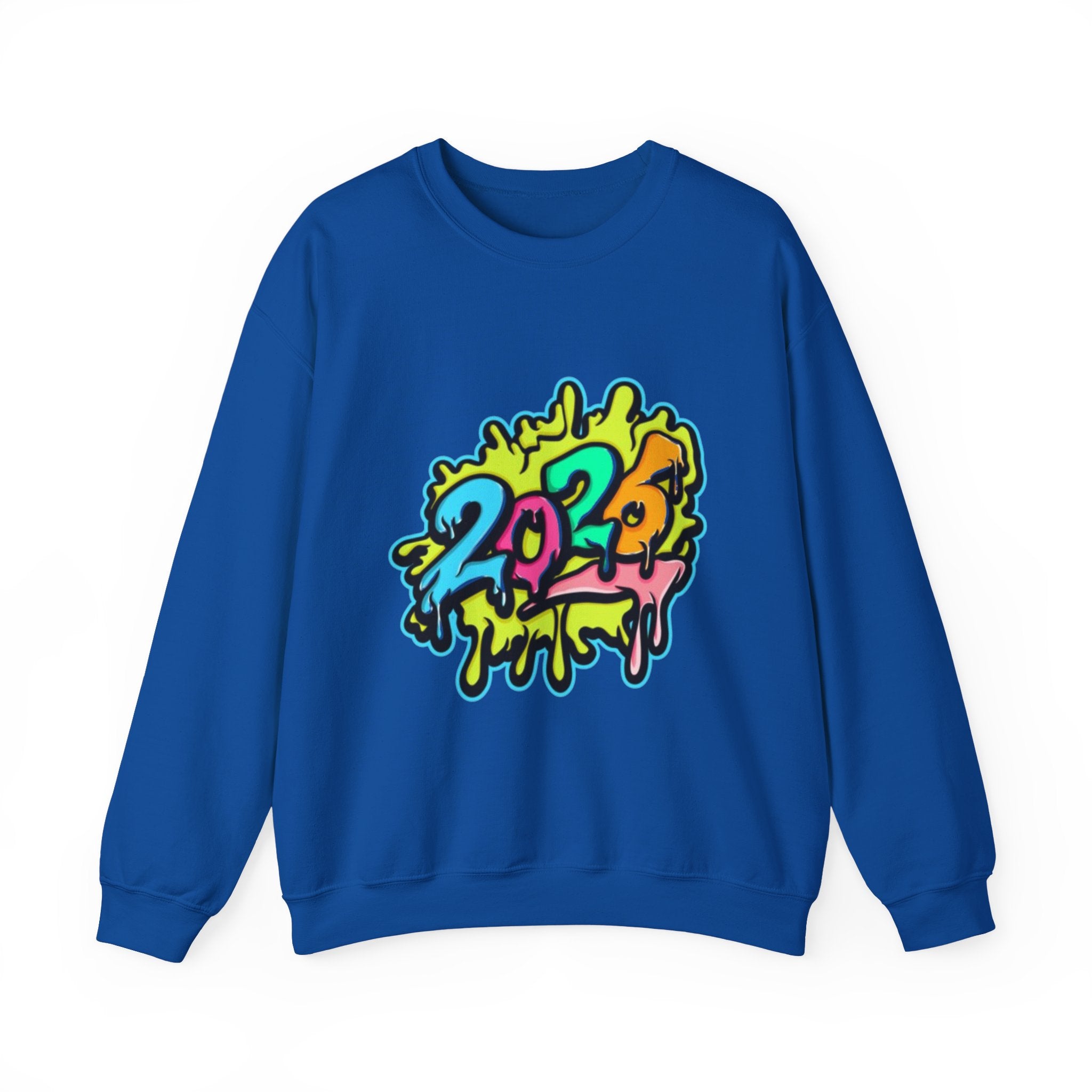 2026 Colorful Drip Design Unisex Sweatshirt