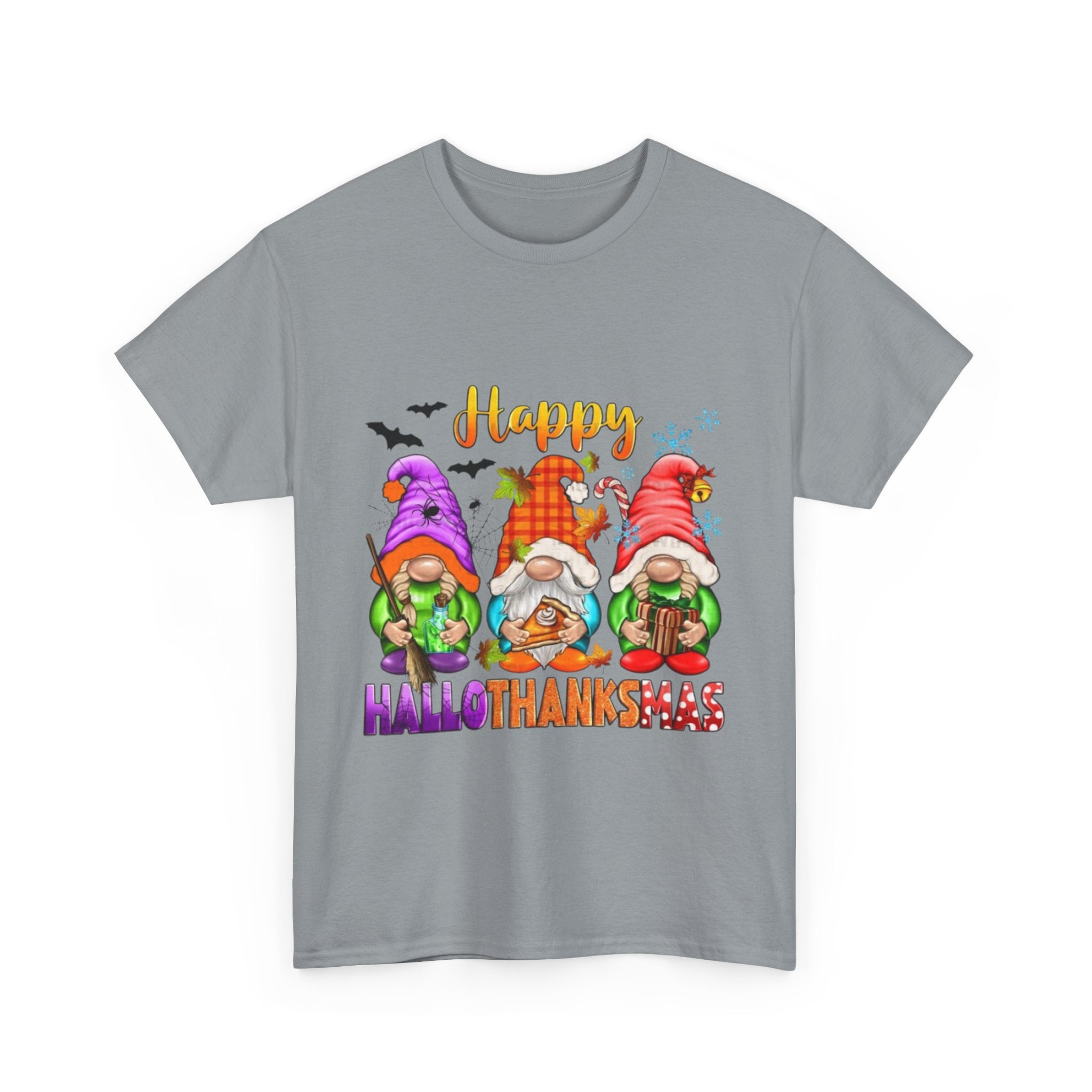 Happy Hallothanksmas Unisex Heavy Cotton T-Shirt