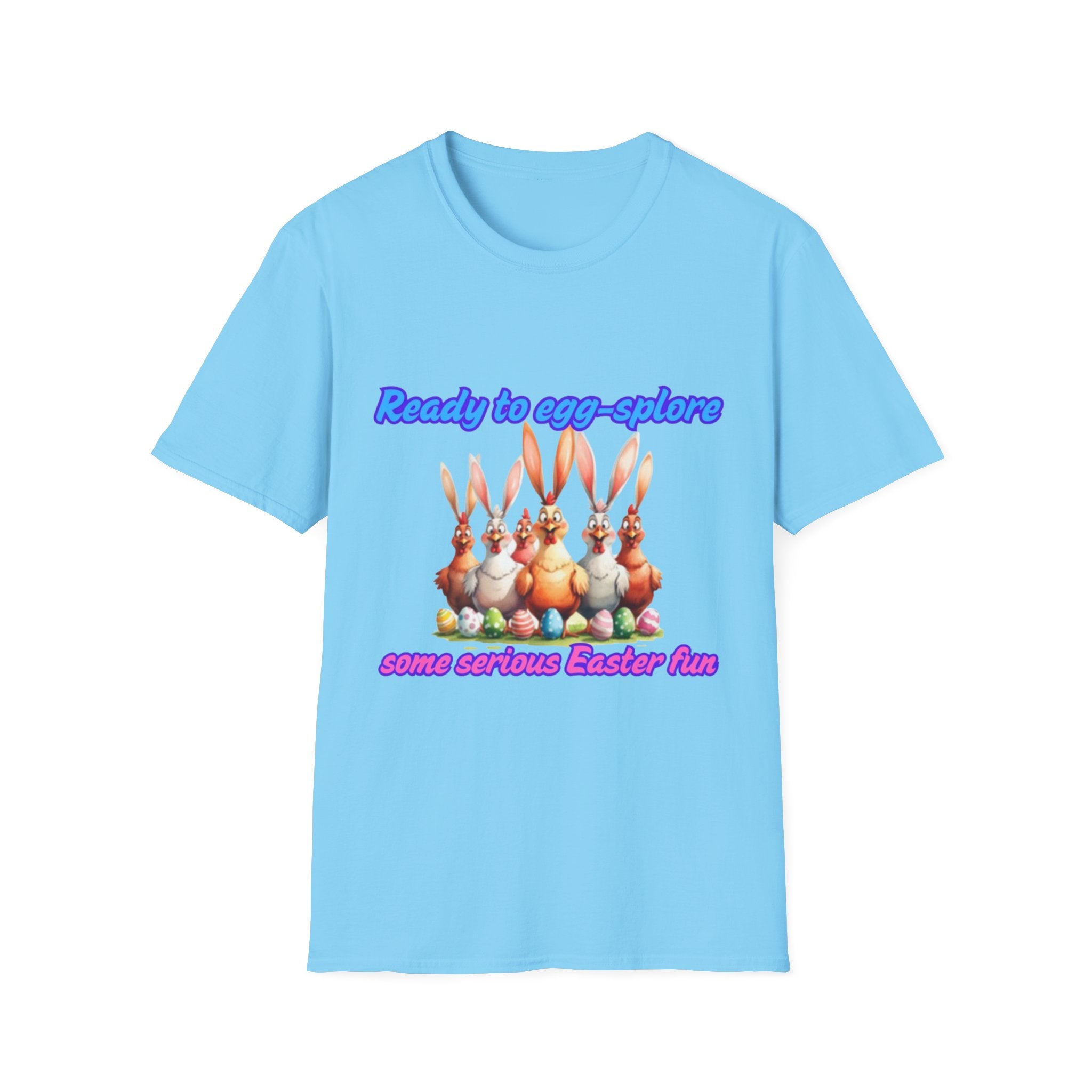 Ready To Egg-splore Some Serious Easter Fun Unisex Softstyle T-Shirt