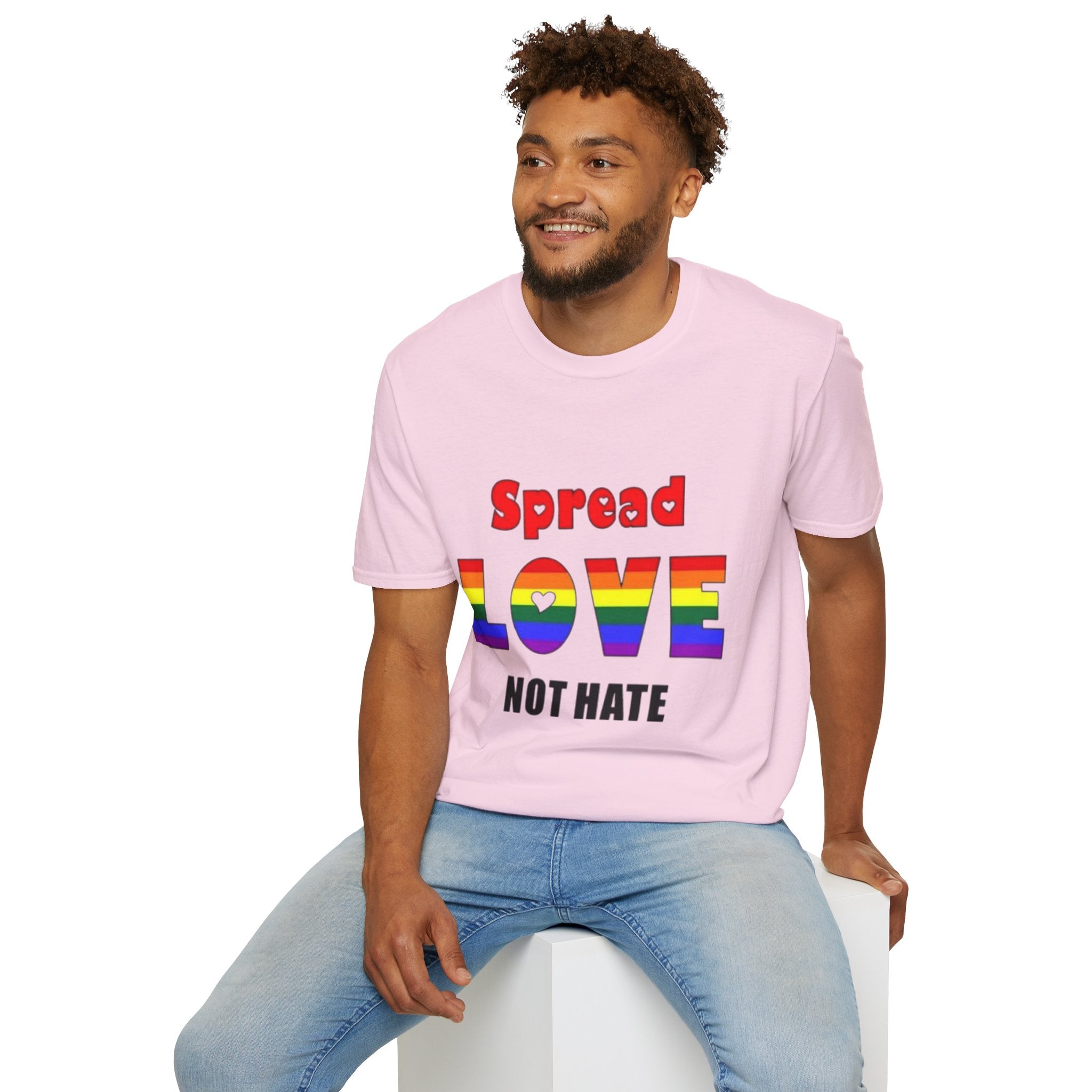 Spread Love Not Hate Unisex Softstyle T-Shirt