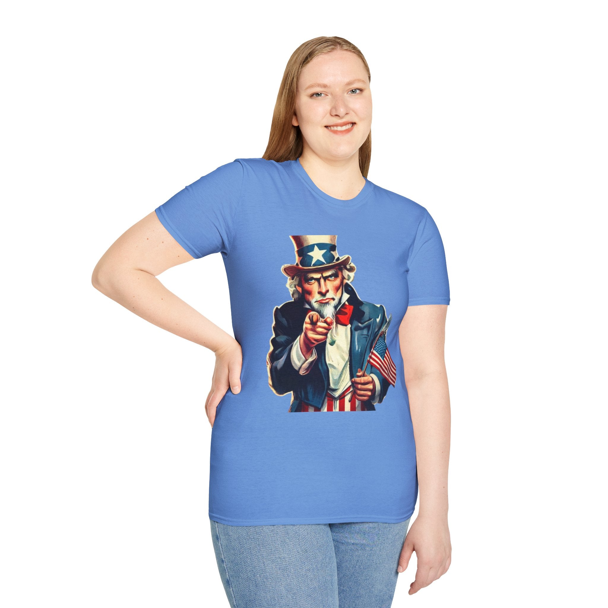 Patriotic Uncle Sam Unisex Softstyle T-Shirt