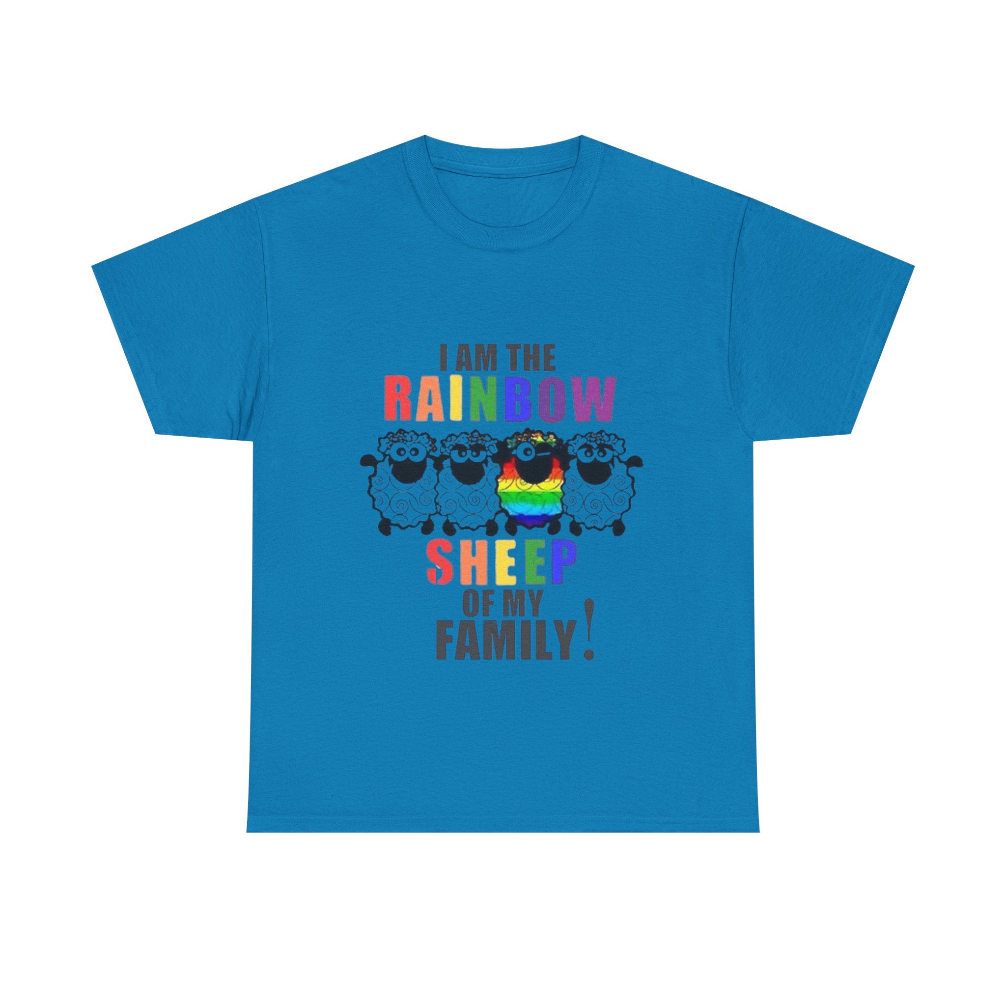 I Am The Rainbow Sheep Of My Family Unisex Heavy Cotton T-Shirt