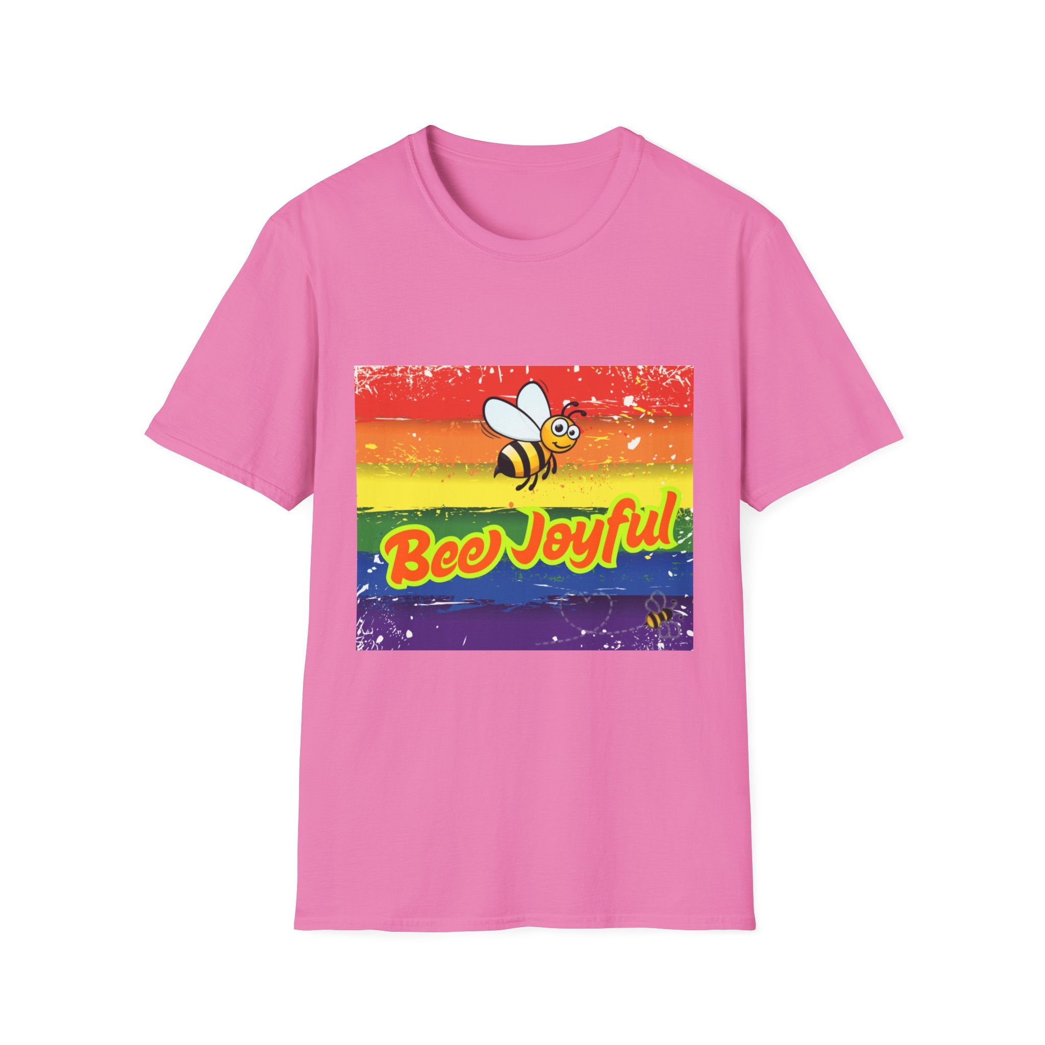 Bee Joyful Rainbow Unisex Softstyle T-Shirt