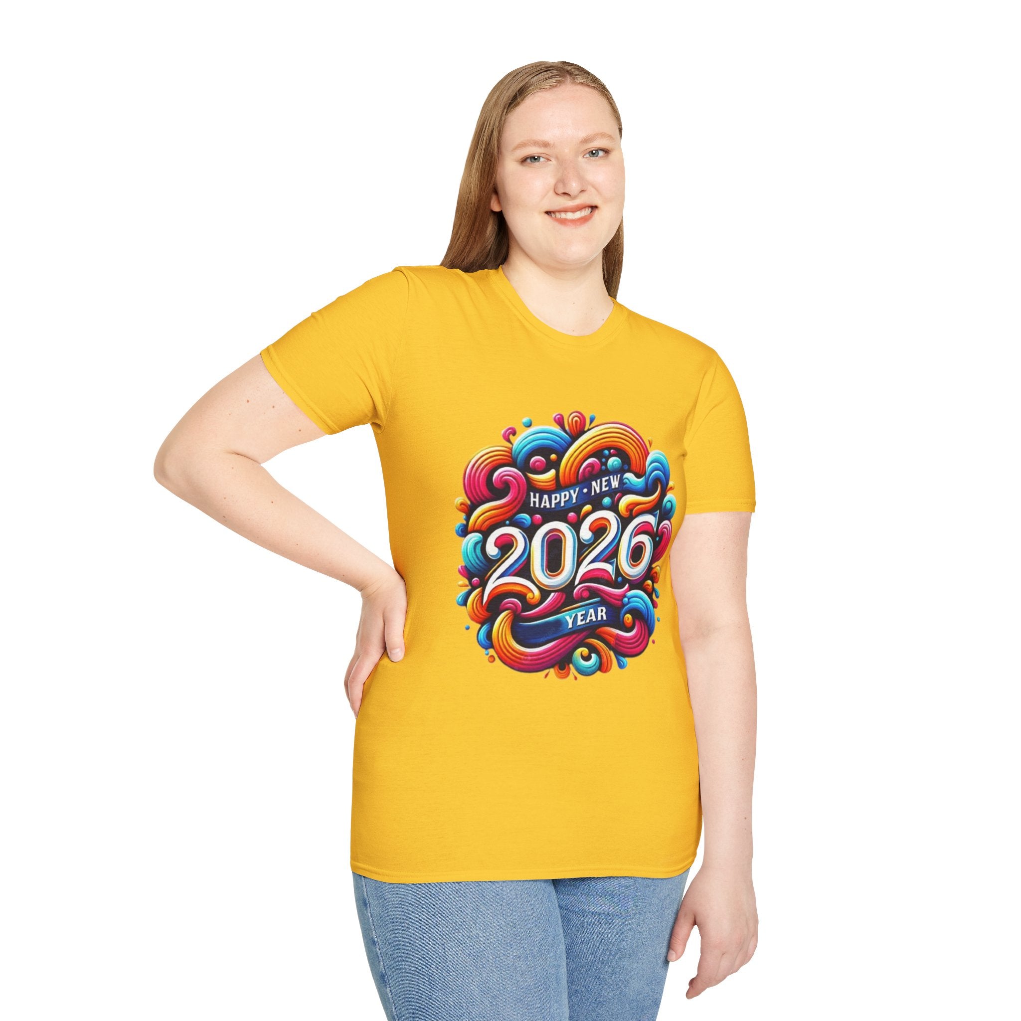 2026 Happy New Year Unisex Softstyle T-Shirt