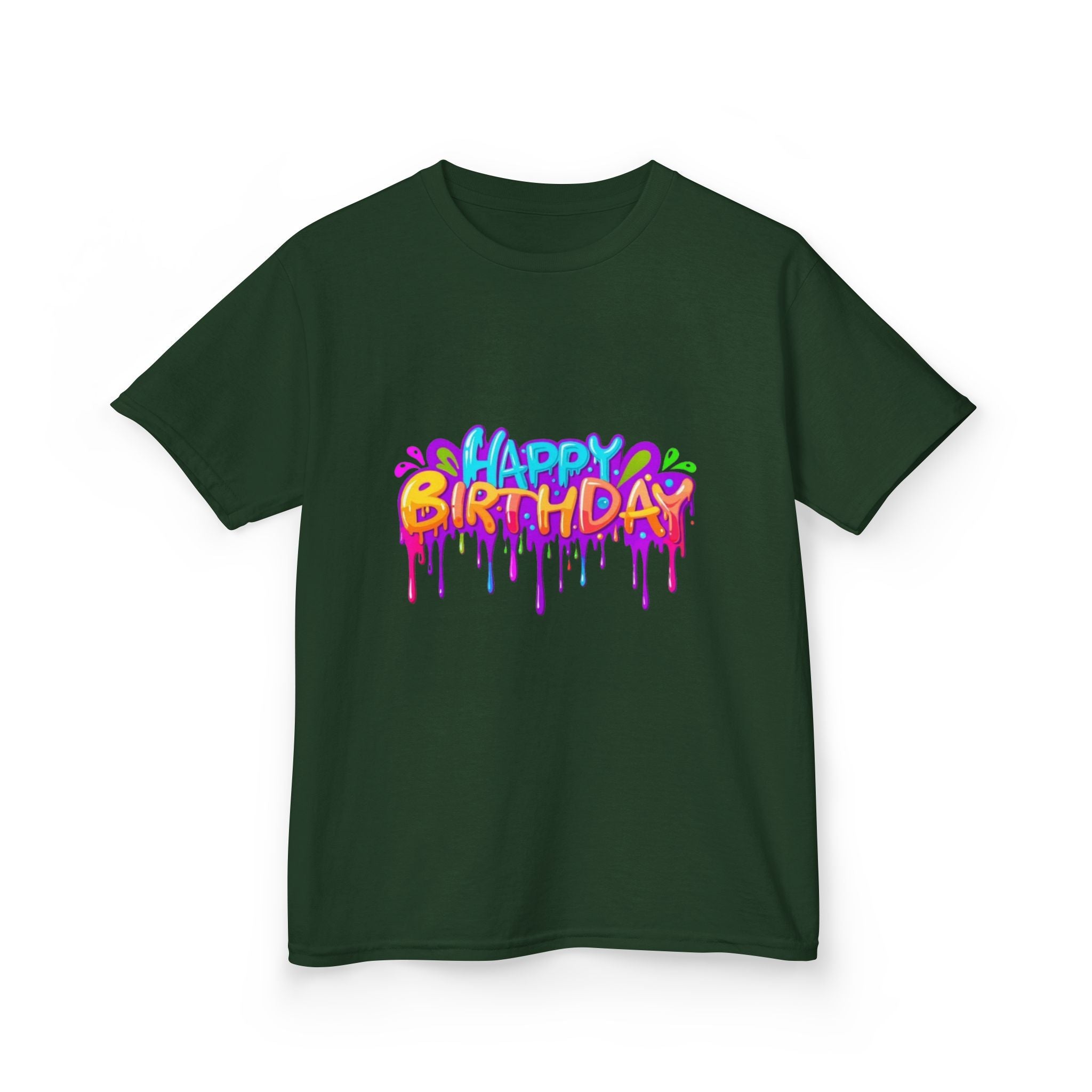 Happy Birthday Kids Heavy Cotton™ Short Sleeve T-Shirt Personalize It!
