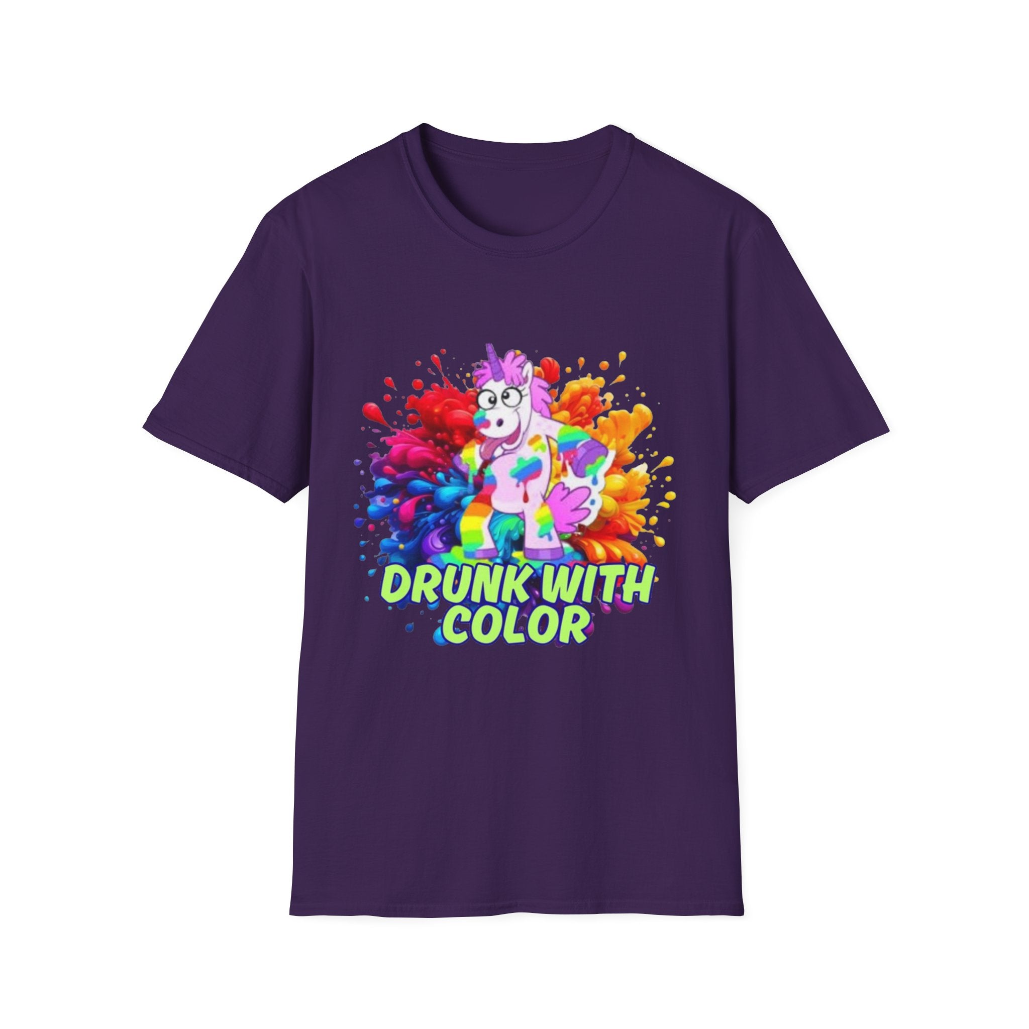 Drunk With Color Unicorn Unisex Softstyle T-Shirt