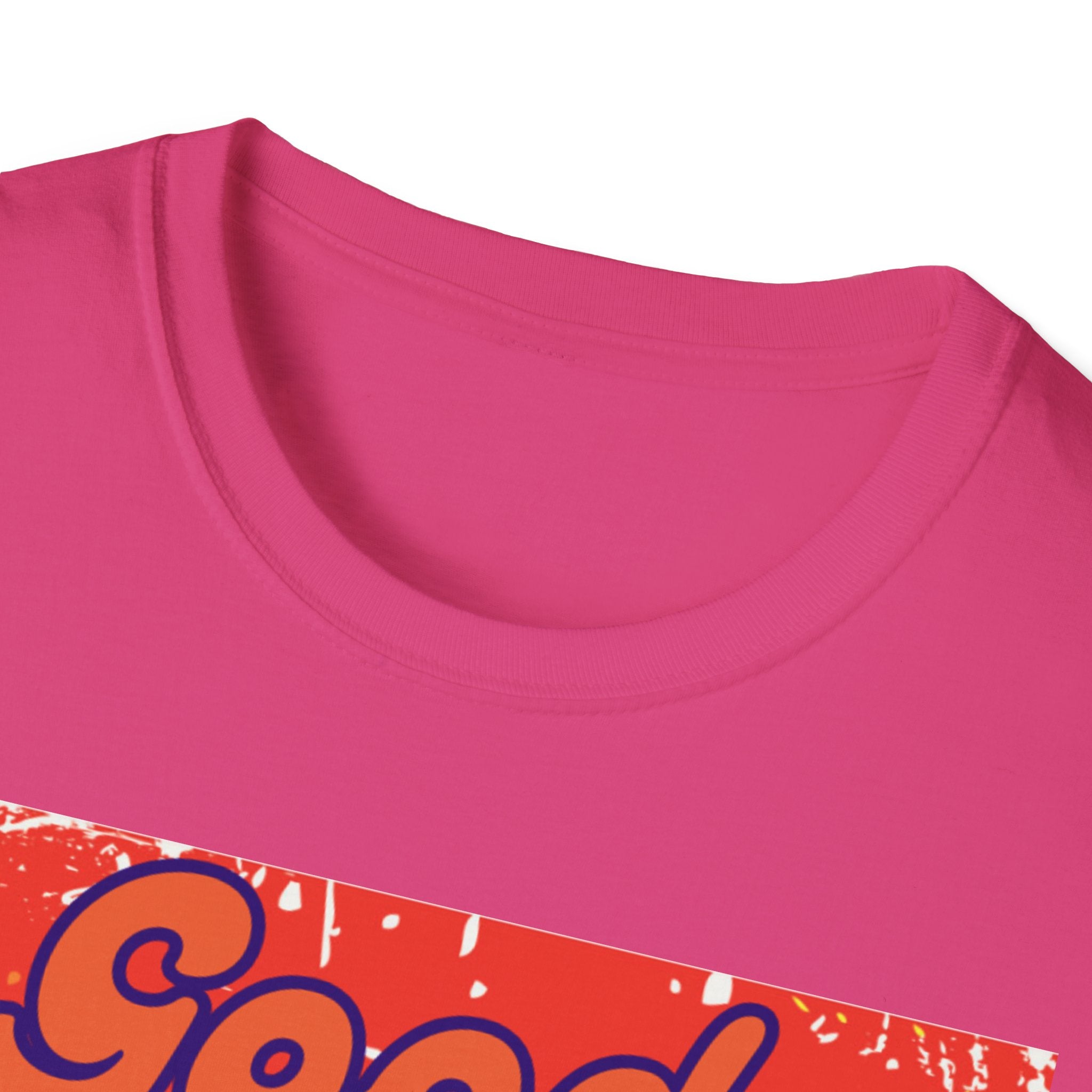 Good Vibes Only Orange Unisex Softstyle T-Shirt