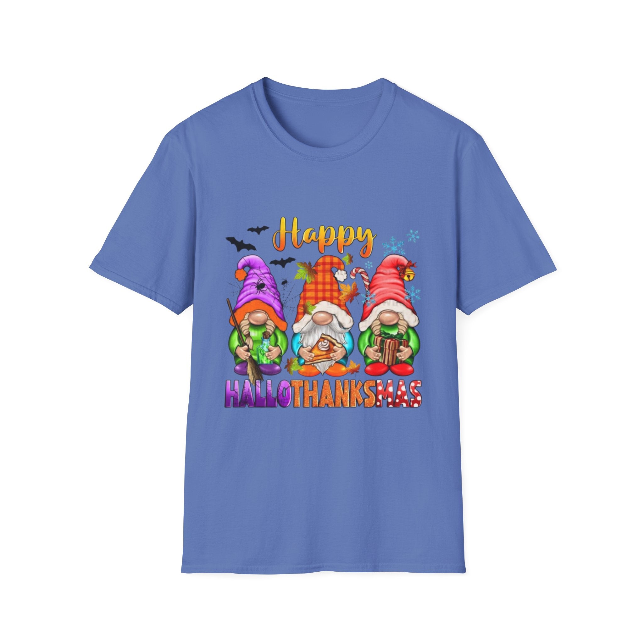 Happy Hallothanksmas Gnome Unisex Softstyle T-Shirt