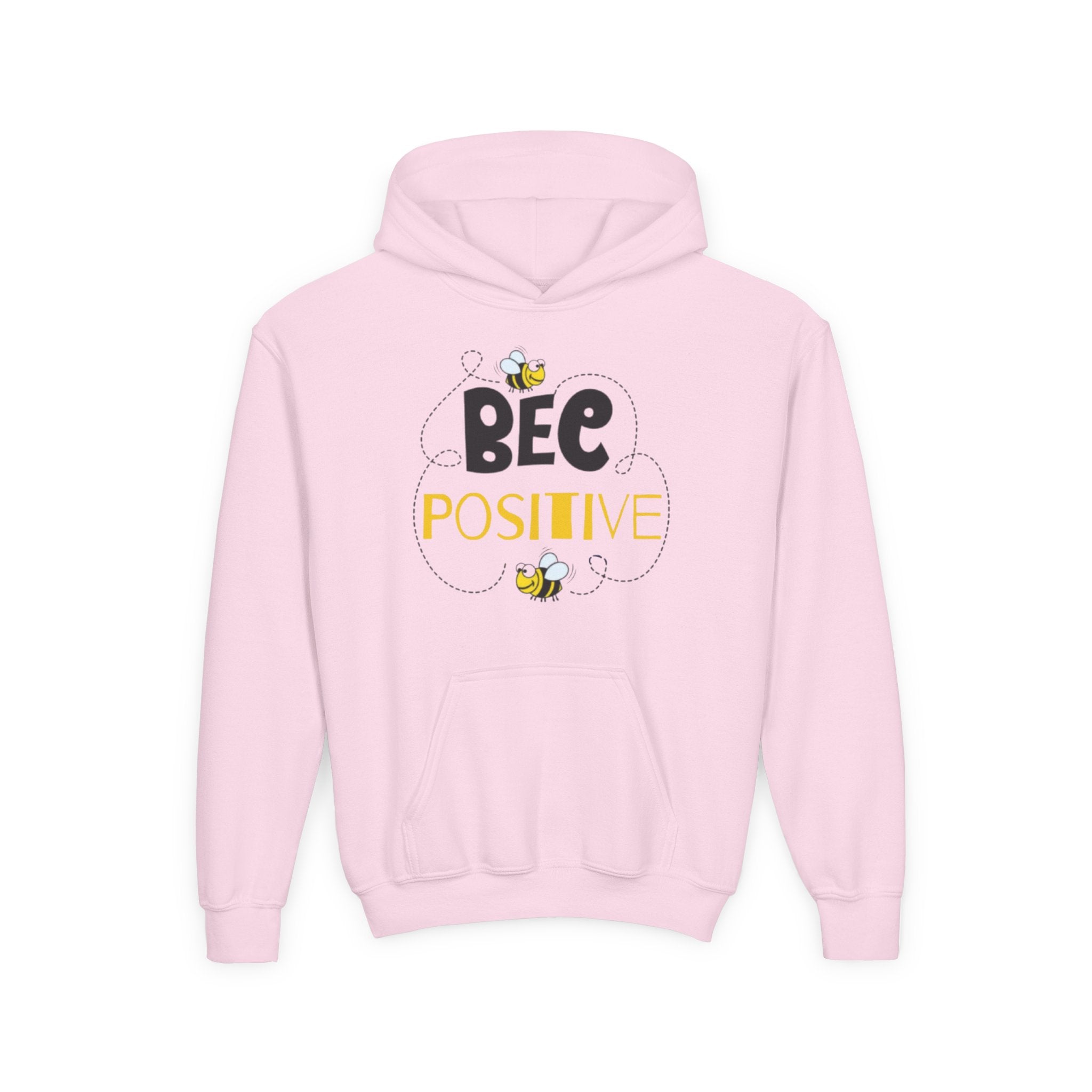 Bee Positive Youth Heavy Blend Hooded Sweatshirt