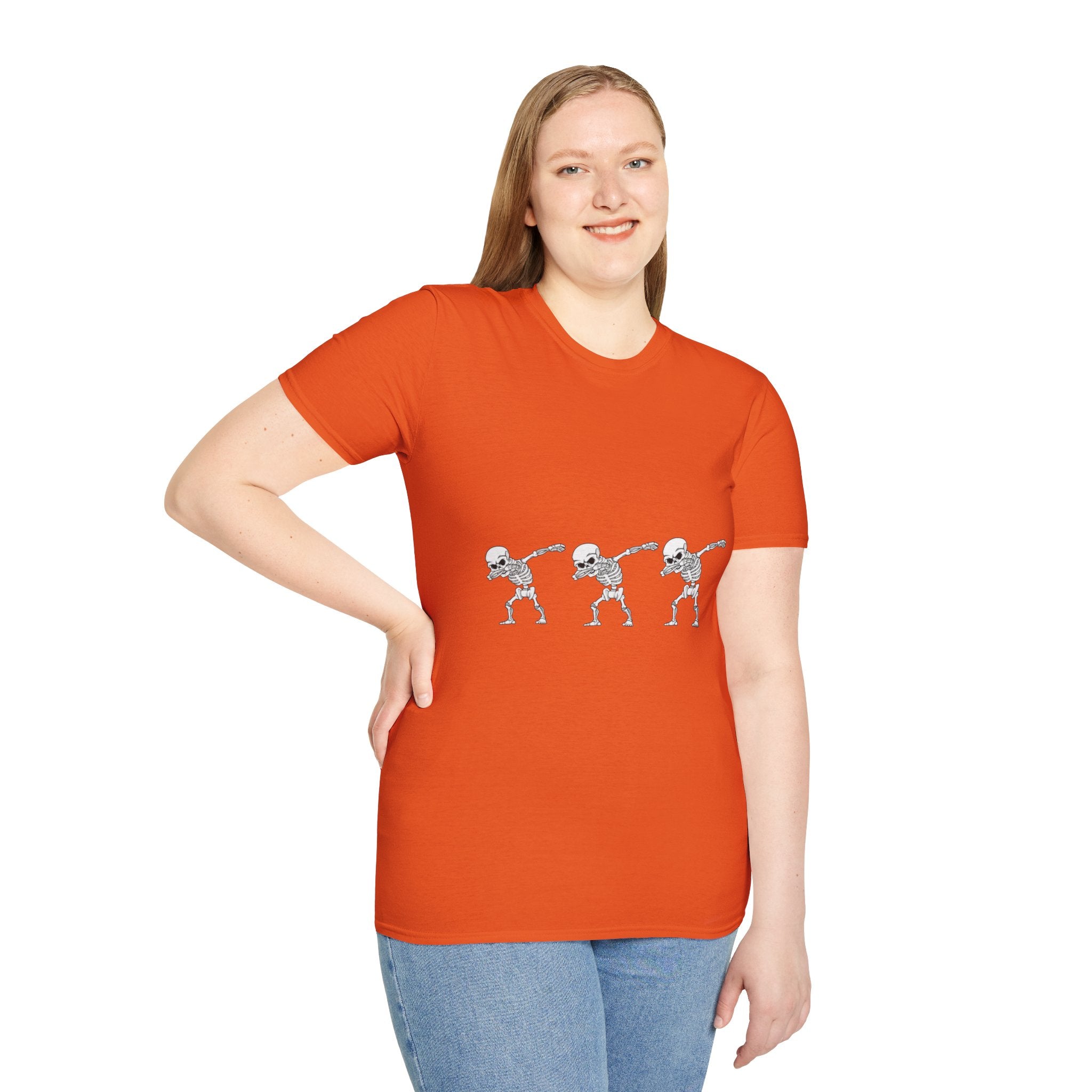 Dabbing Skeleton Dance Unisex Softstyle T-Shirt