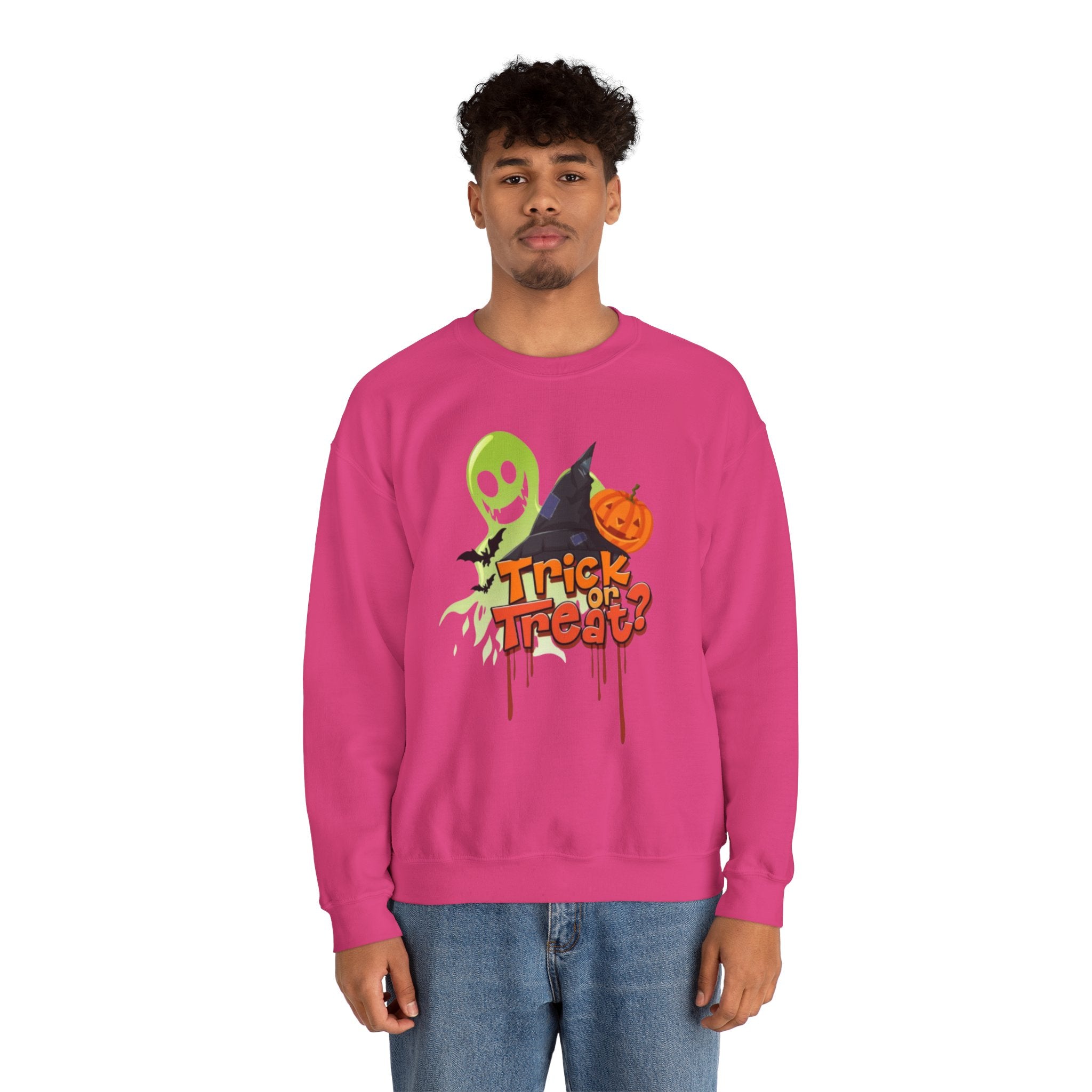 Halloween Trick or Treat Unisex Heavy Blend™ Crewneck Sweatshirt