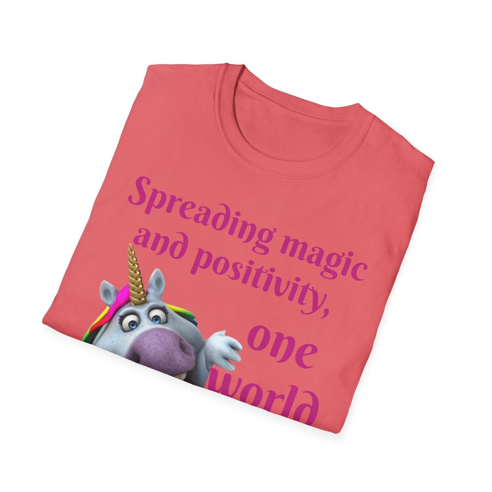 Spreading Magic And Positivity, One World At A Time! Unisex Softstyle T-Shirt