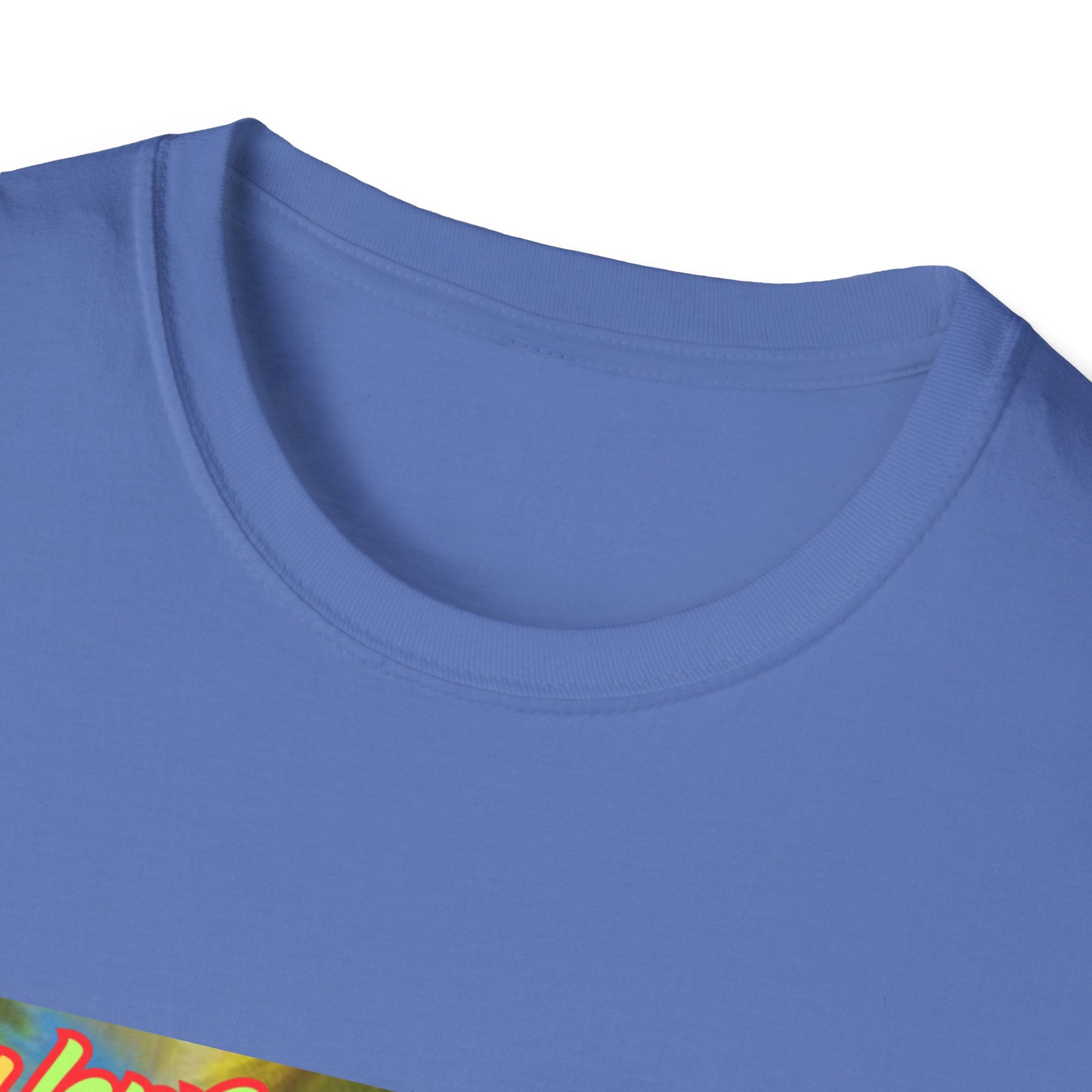 Lucky Leprechaun Enjoying Tropical Fruitiness! Unisex Softstyle T-Shirt