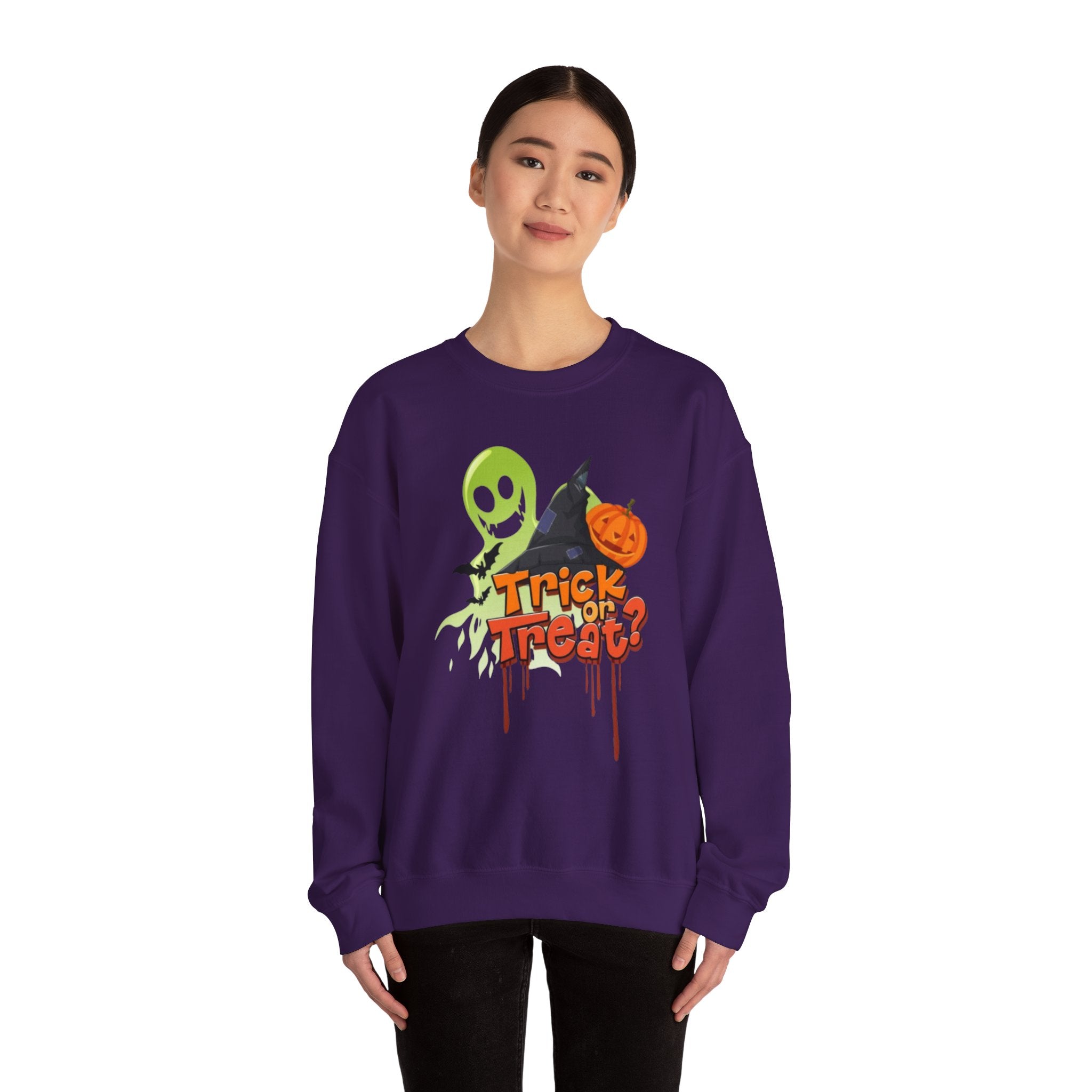Halloween Trick or Treat Unisex Heavy Blend™ Crewneck Sweatshirt