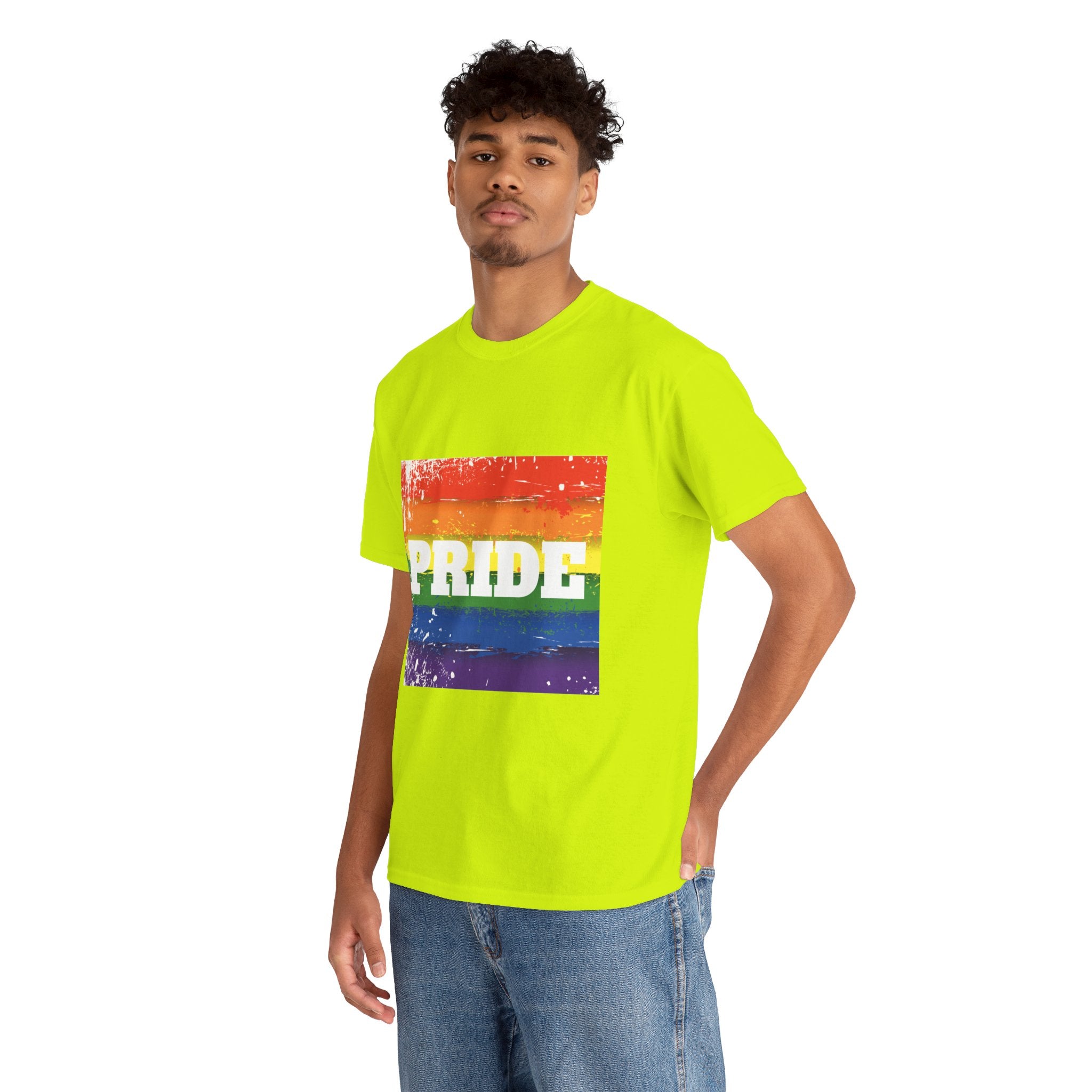 Pride Rainbow Unisex Heavy Cotton T-Shirt