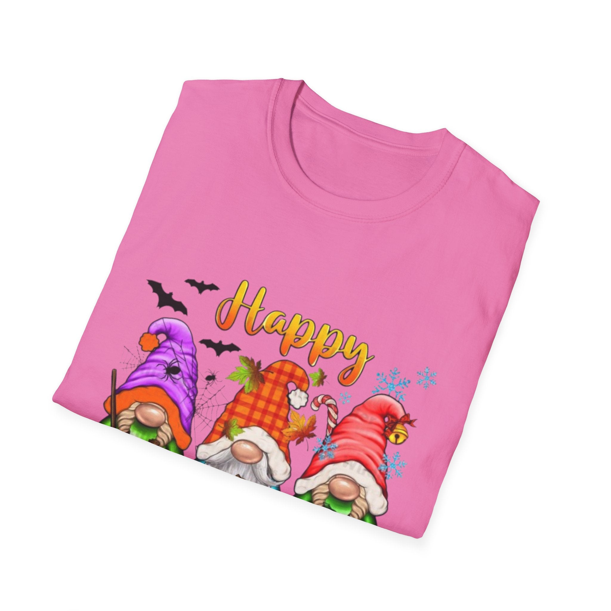 Happy Hallothanksmas Gnome Unisex Softstyle T-Shirt