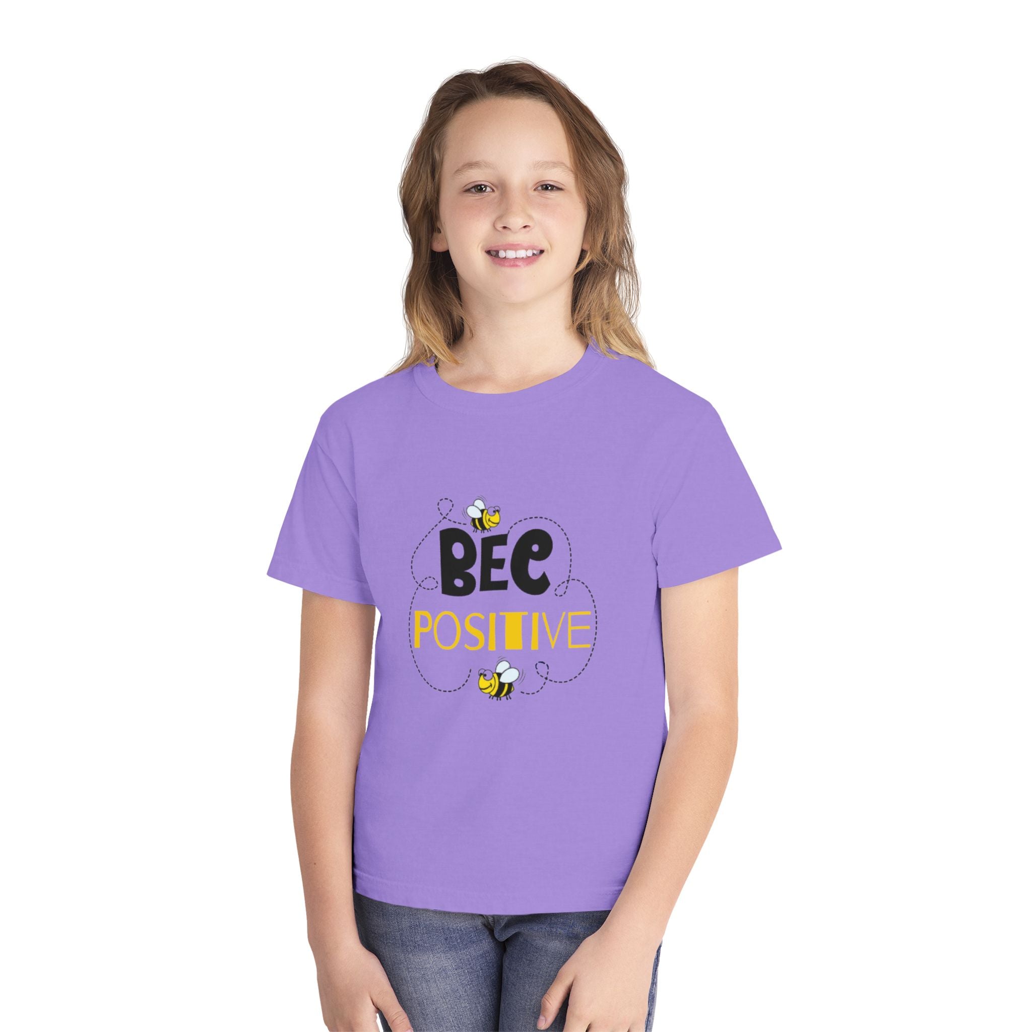 Bee Positive Youth Short Sleeve Midweight T-Shirt