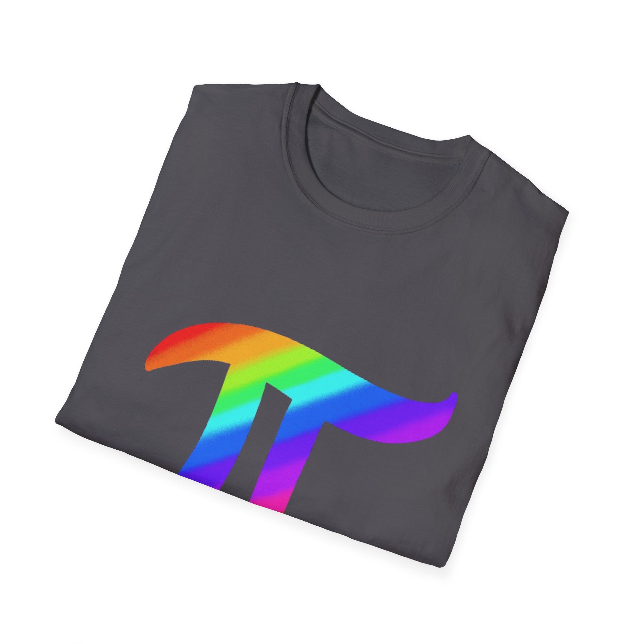 Rainbow Pi Symbol Unisex Softstyle T-Shirt