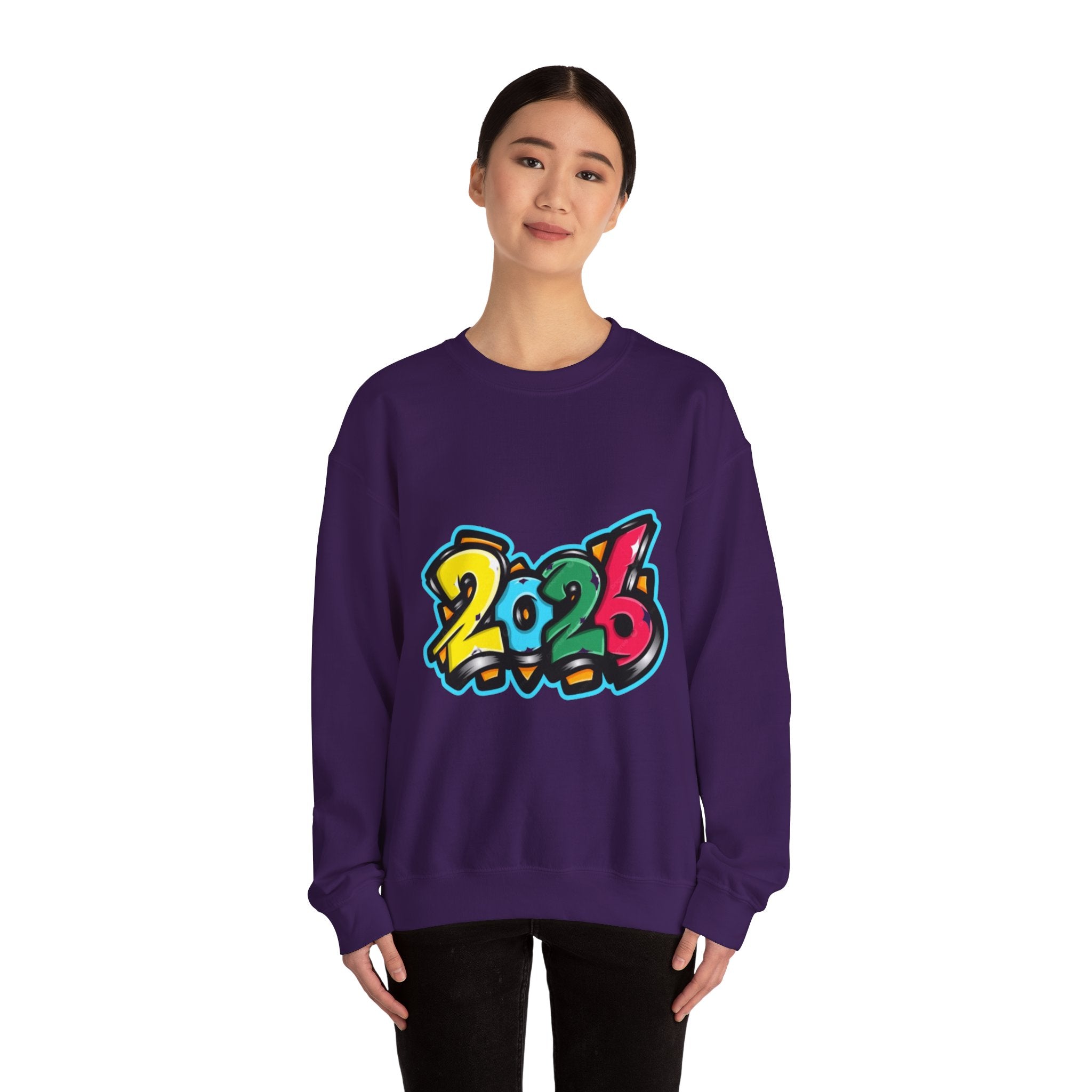 2026 Graffiti Style Unisex Heavy Blend™ Crewneck Sweatshirt