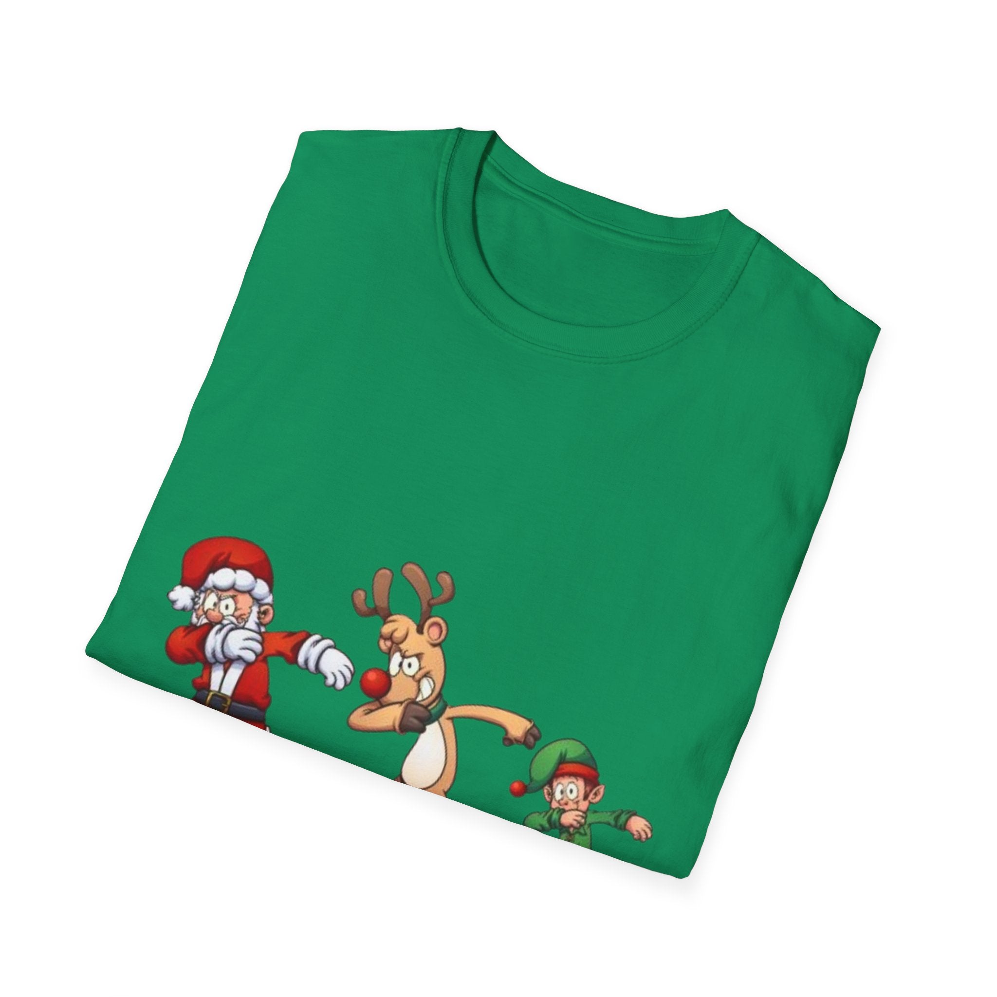 Dabbing Christmas Unisex Softstyle T-Shirt