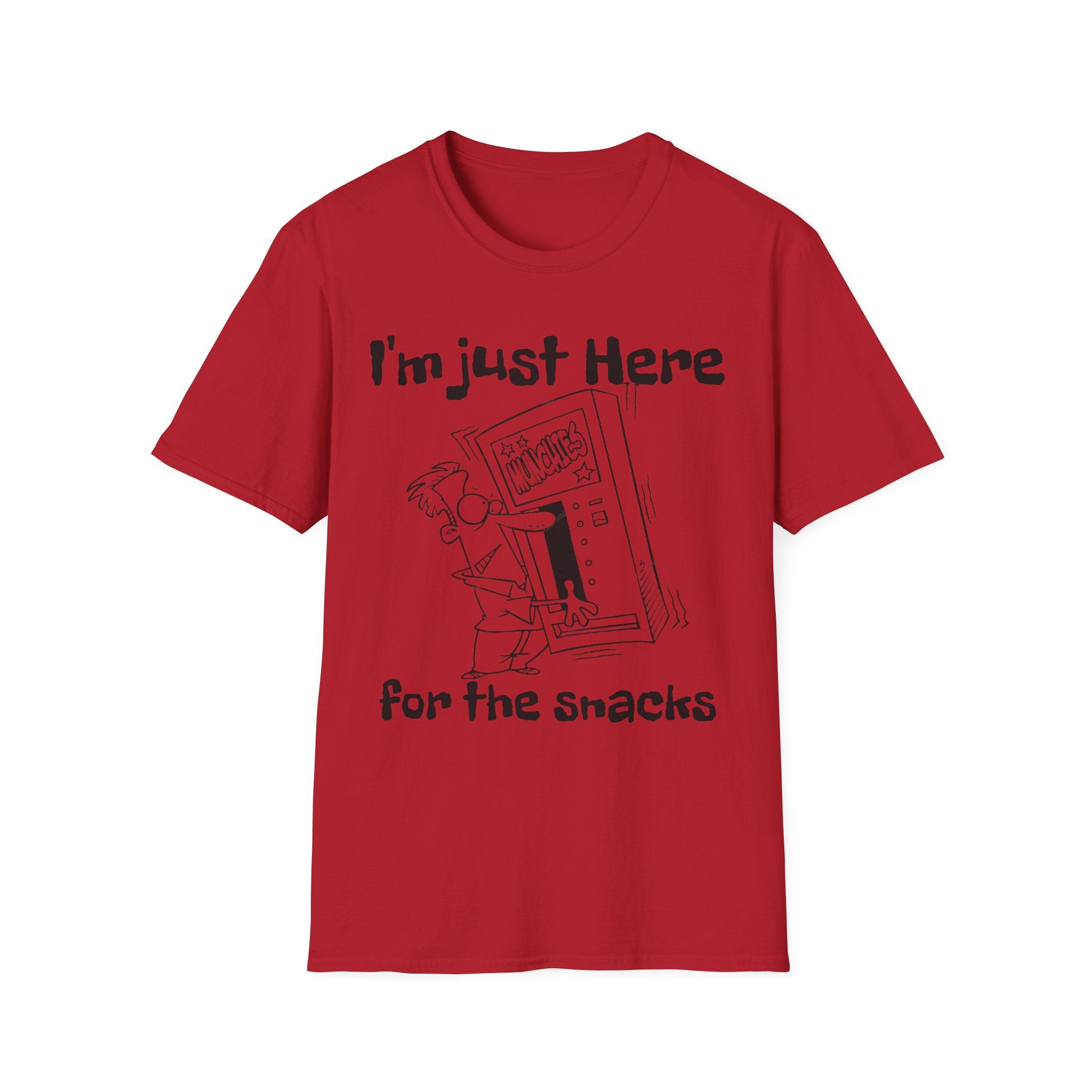 I'm Just Here For The Snacks Unisex SoftstyleT-Shirt