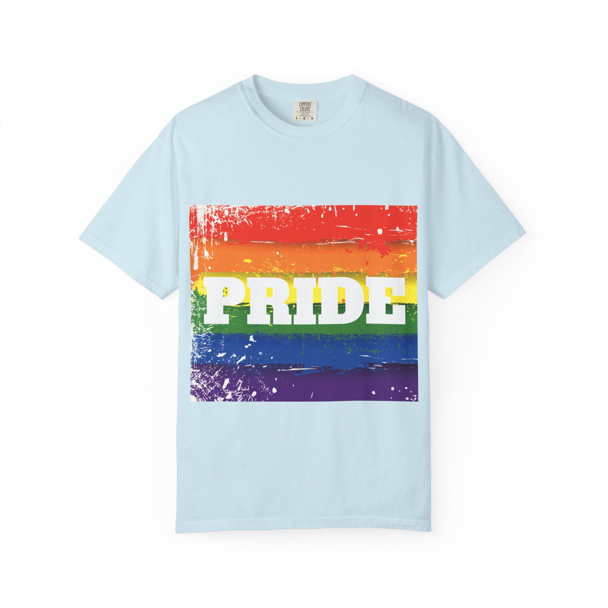 Pride Rainbow Unisex Garment-Dyed T-Shirt