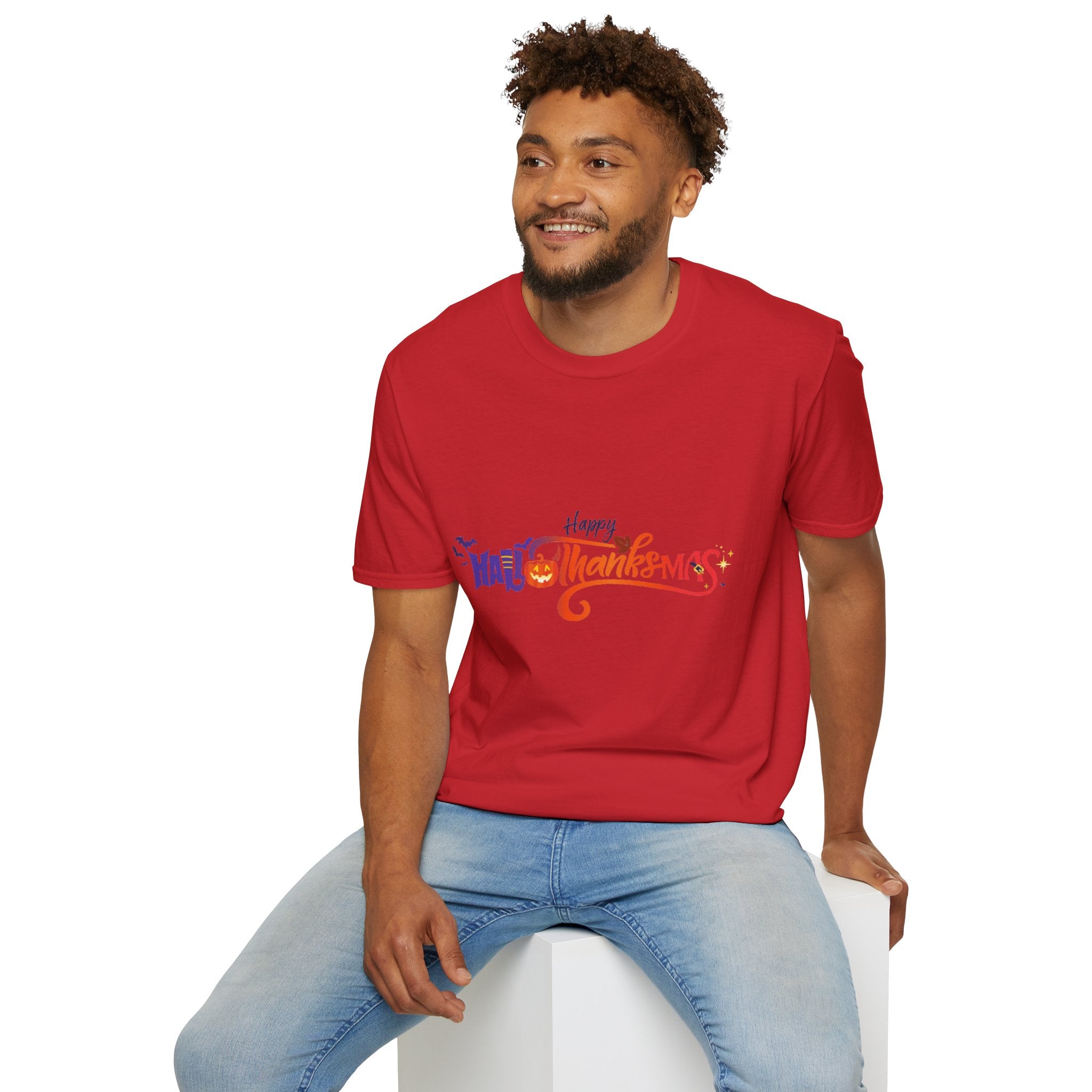 Happy Hallothanksmas Unisex Softstyle T-Shirt