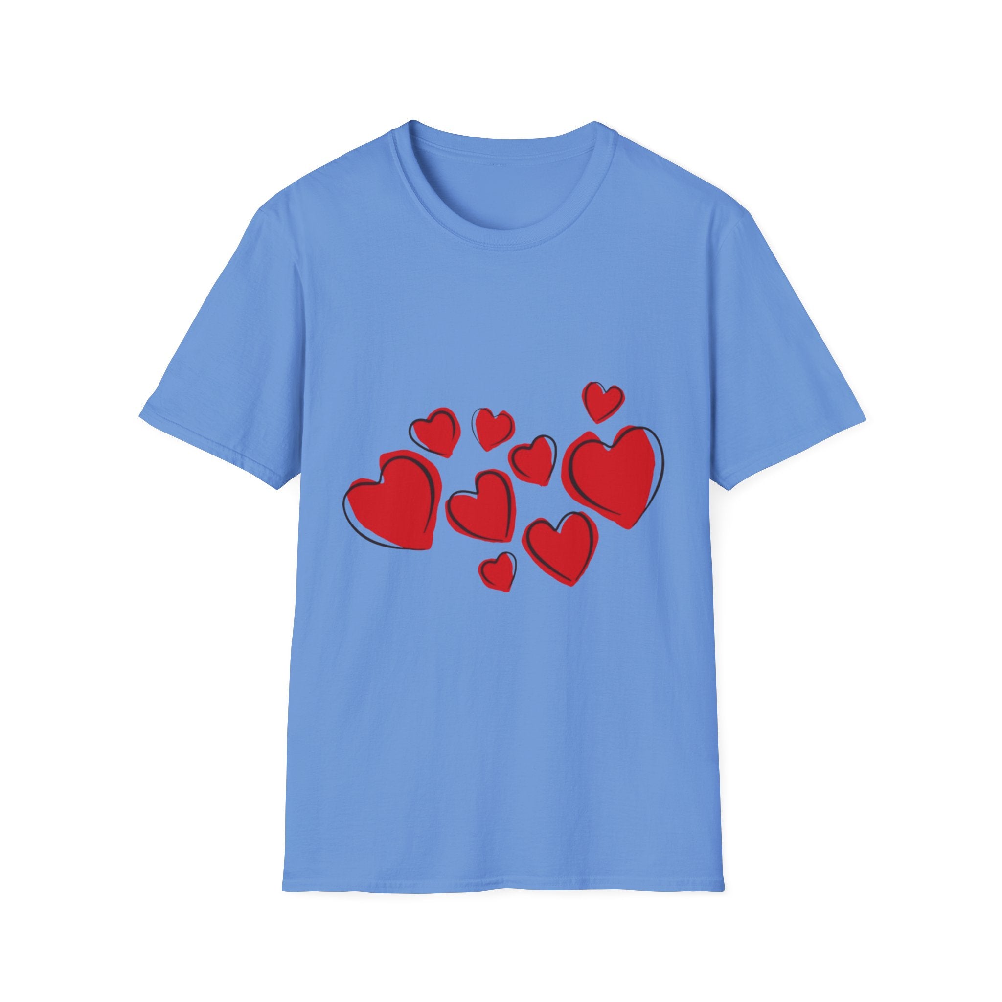 Valentine's Day Hearts Unisex Softstyle T-Shirt