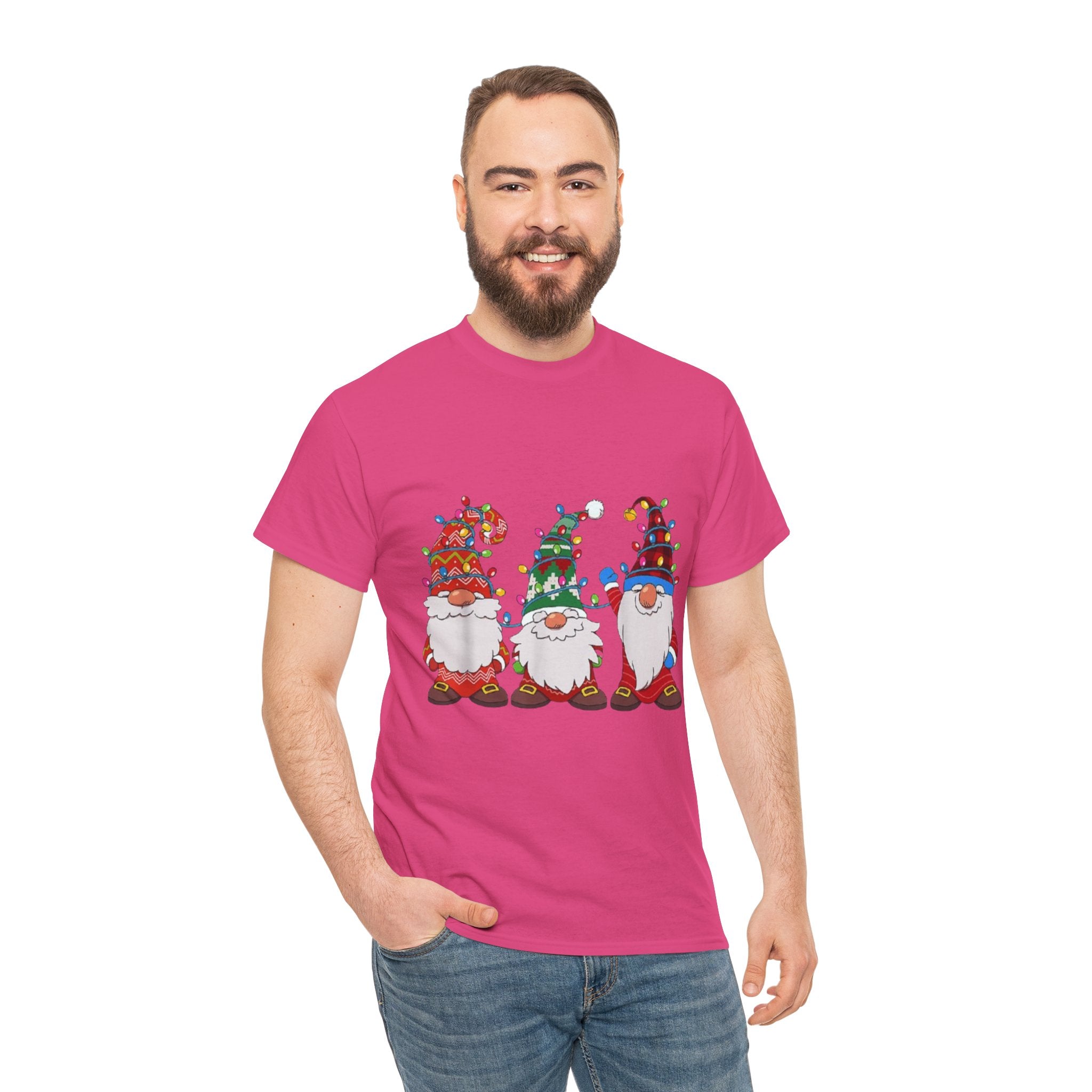 Christmas Gnome Unisex Heavy Cotton T-Shirt