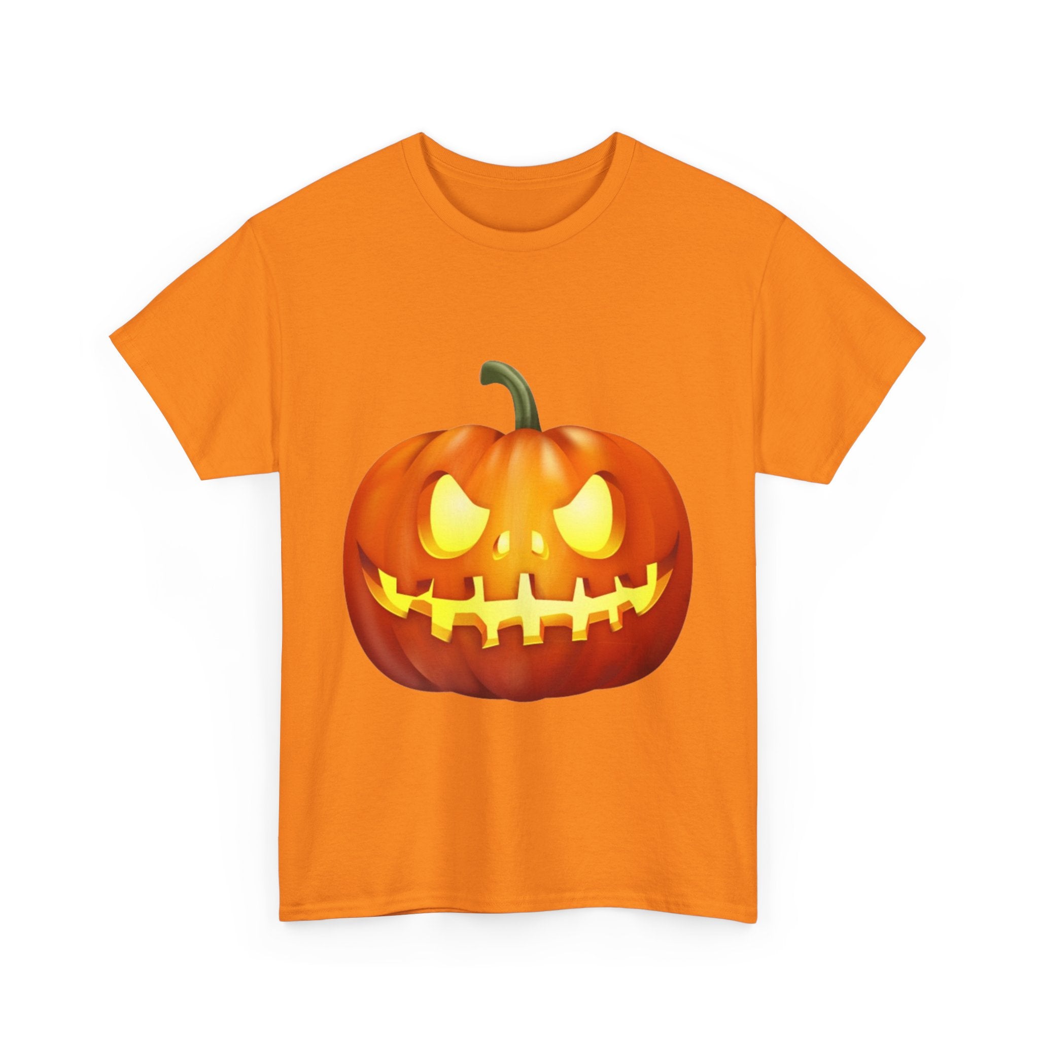 Halloween Pumpkin Unisex Heavy Cotton T-Shirt