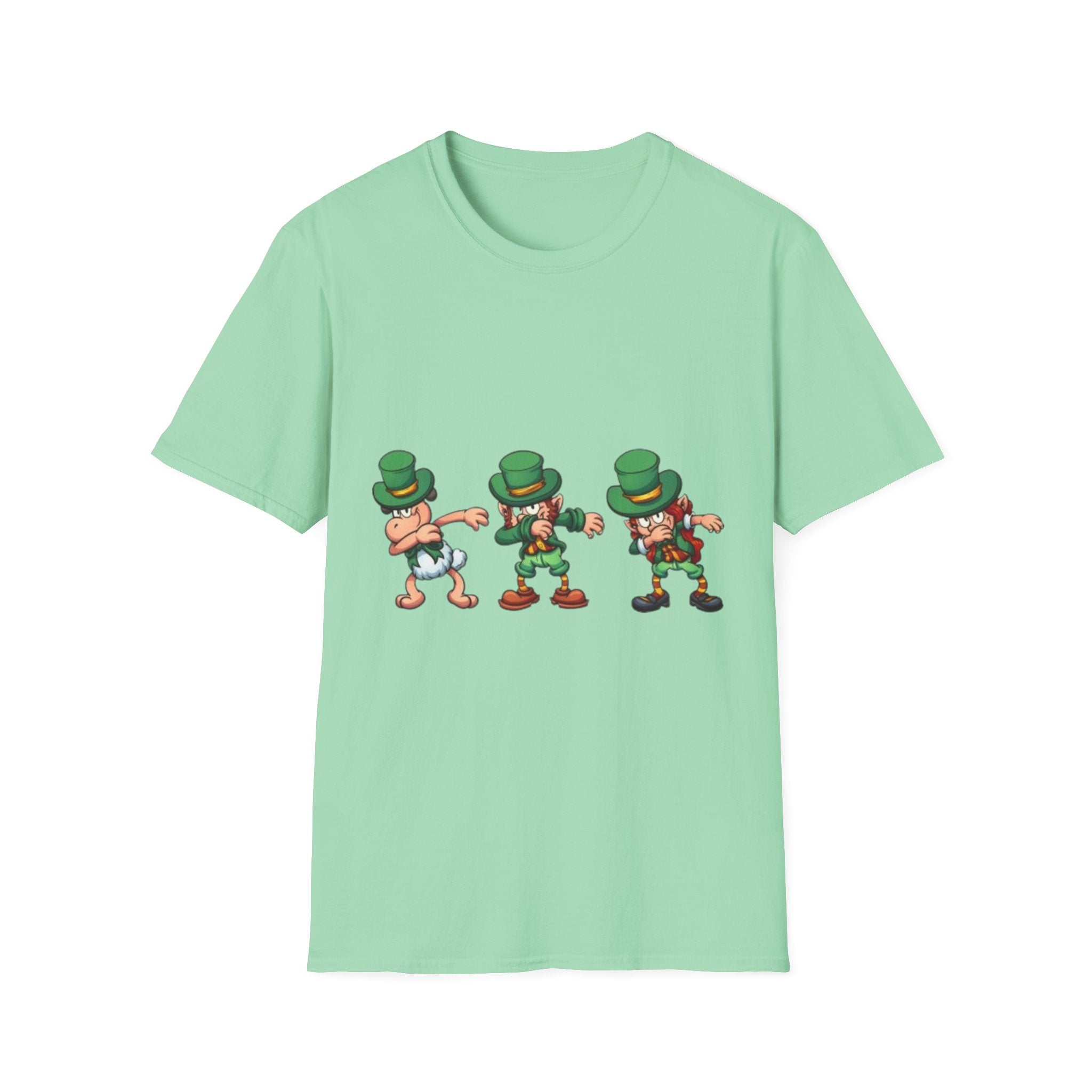 Dabbing Leprechaun Unisex Softstyle T-Shirt