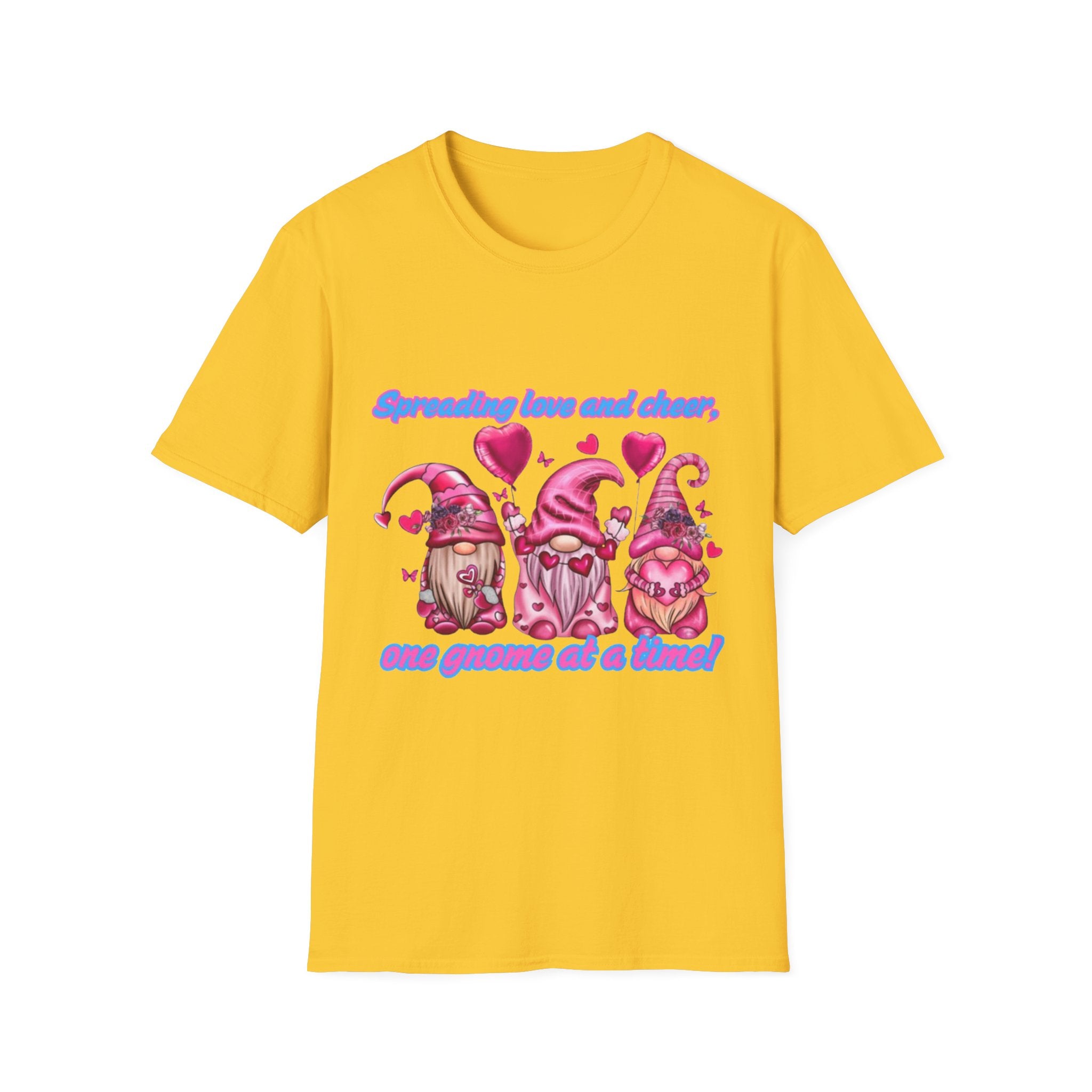 Spreading Love And Cheer One Gnome At A Time Unisex Softstyle T-Shirt