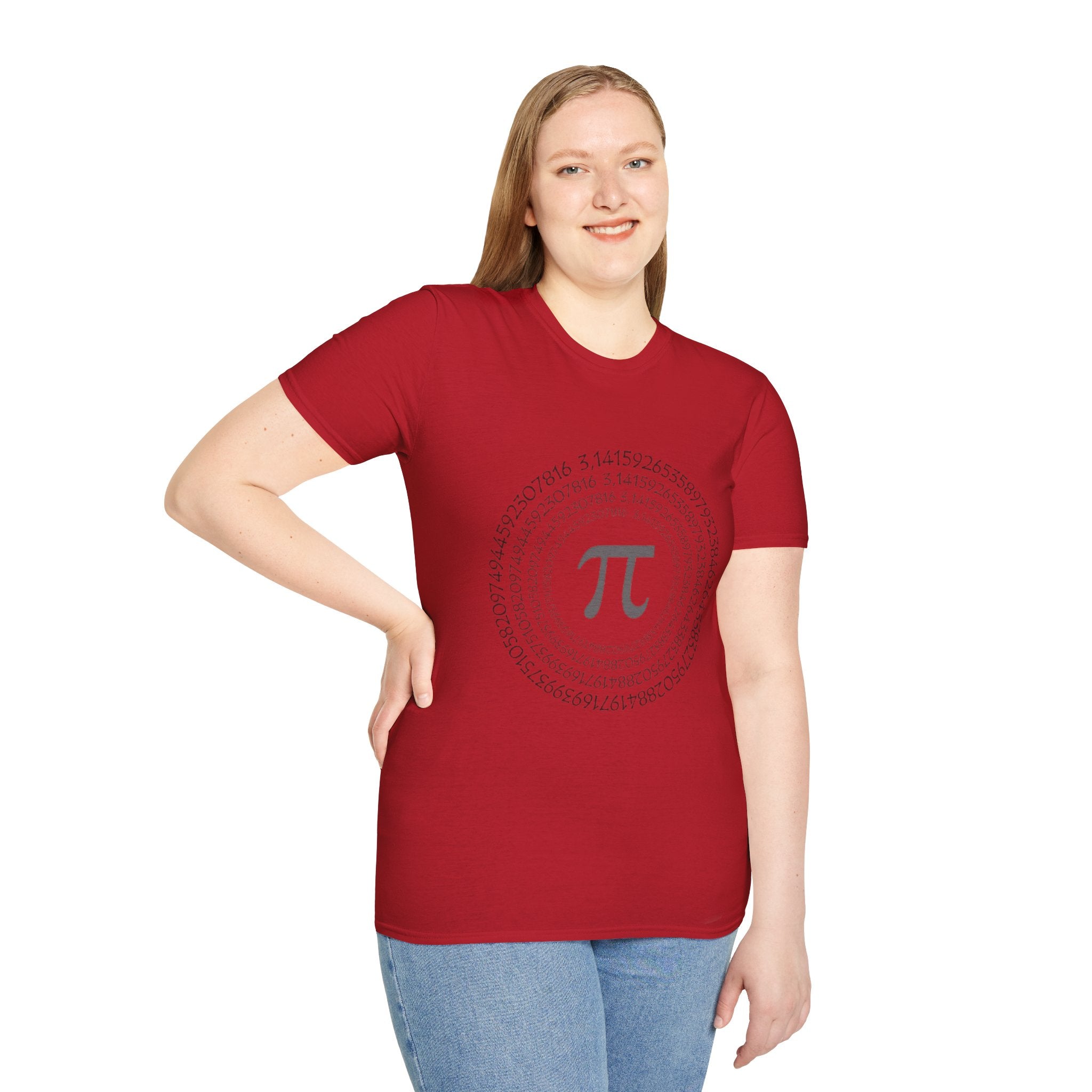 Pi Day Themed Unisex Softstyle T-Shirt