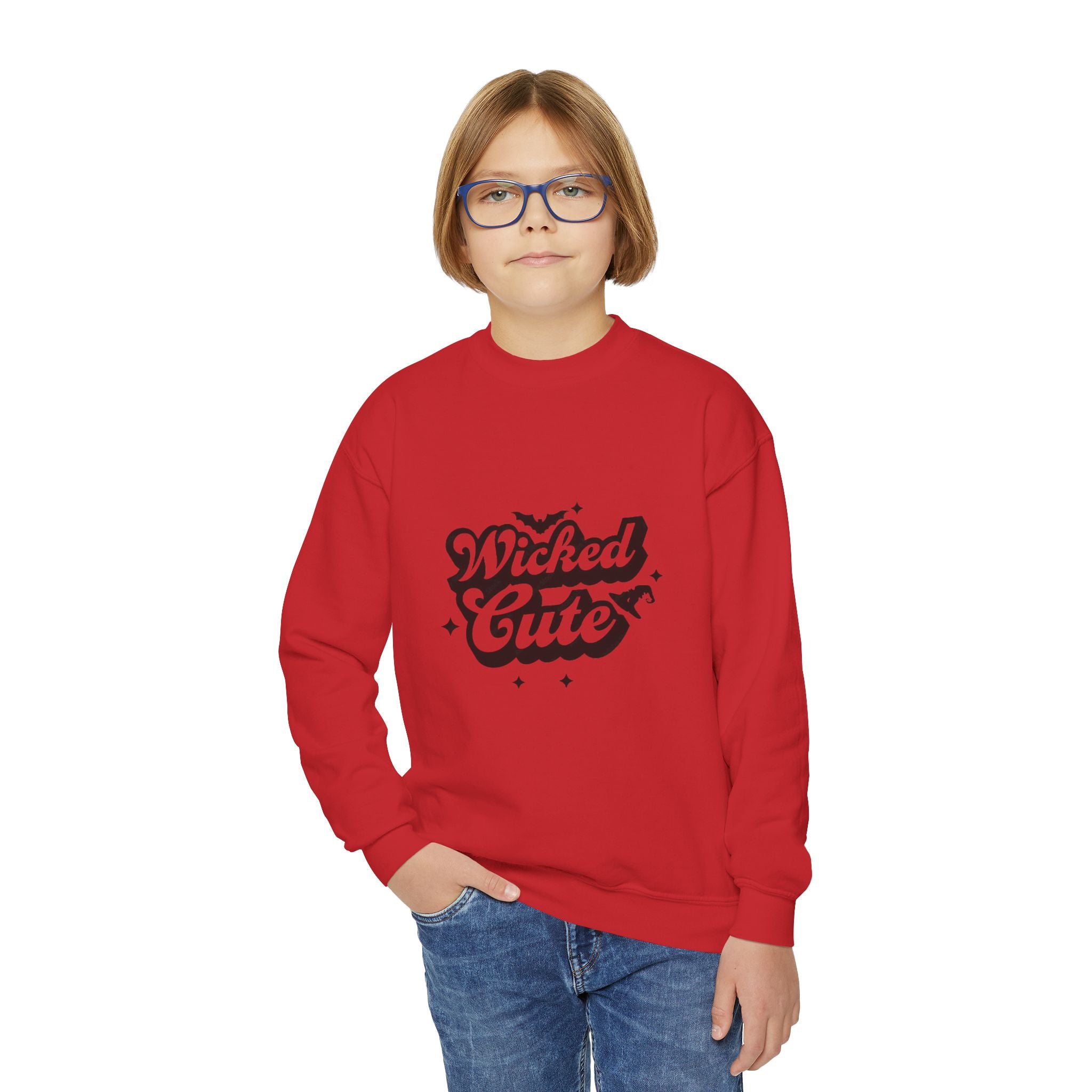 Wicked Cute Youth Unisex Heavy Blend™ Crewneck Sweatshirt